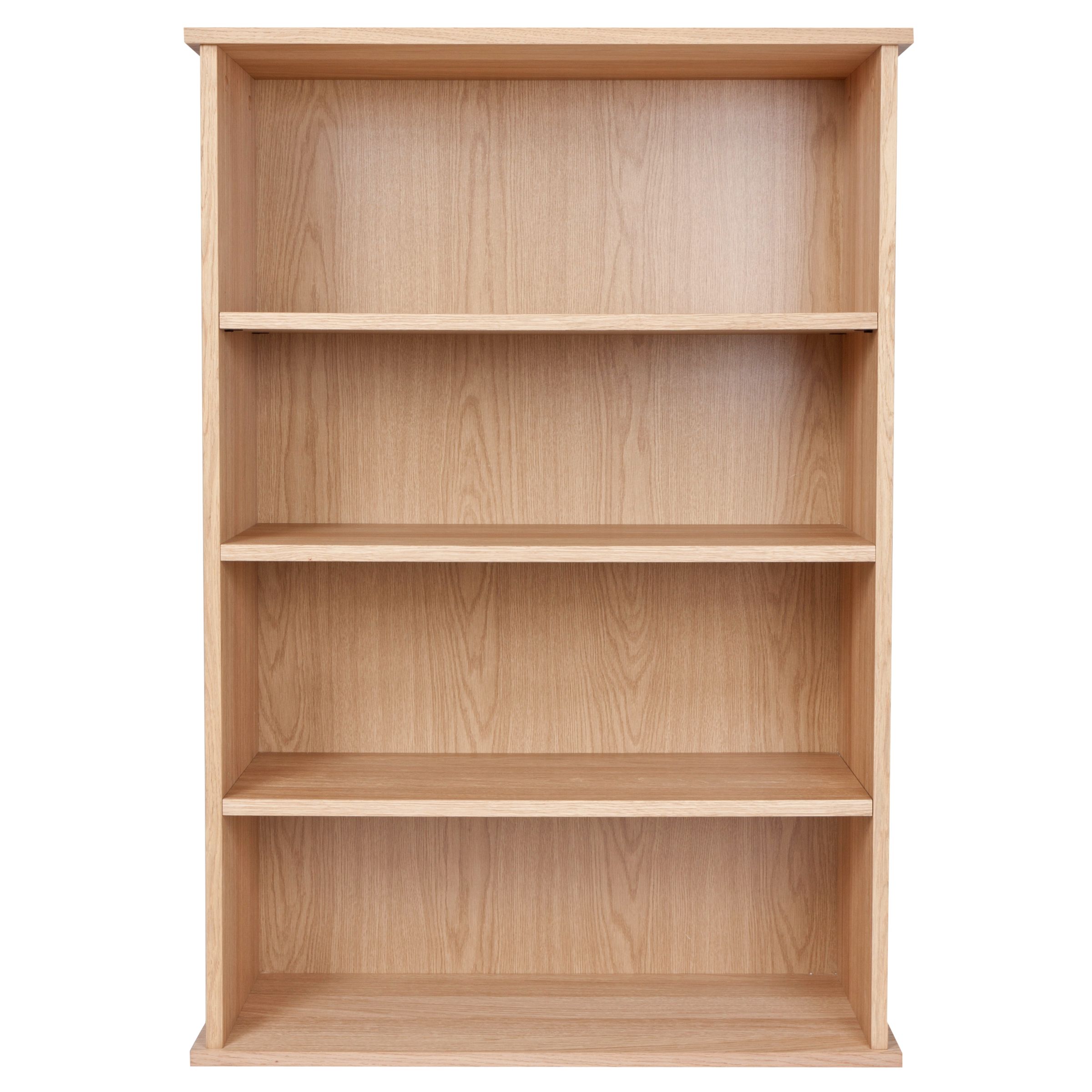 John Lewis Abacus 3 Shelf Bookcase, Oak
