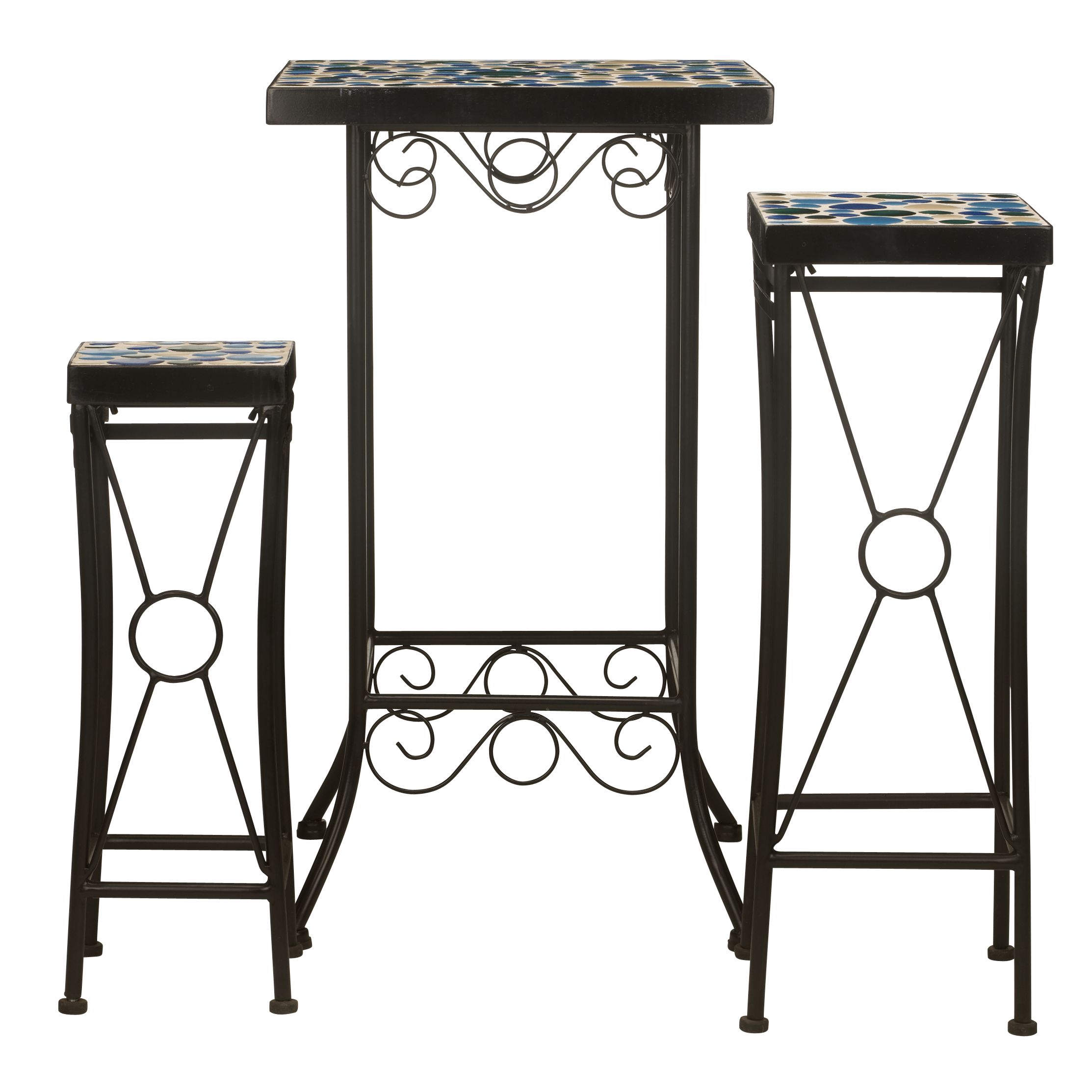 John Lewis Bubbles Outdoor Plant Stands, Set of 3