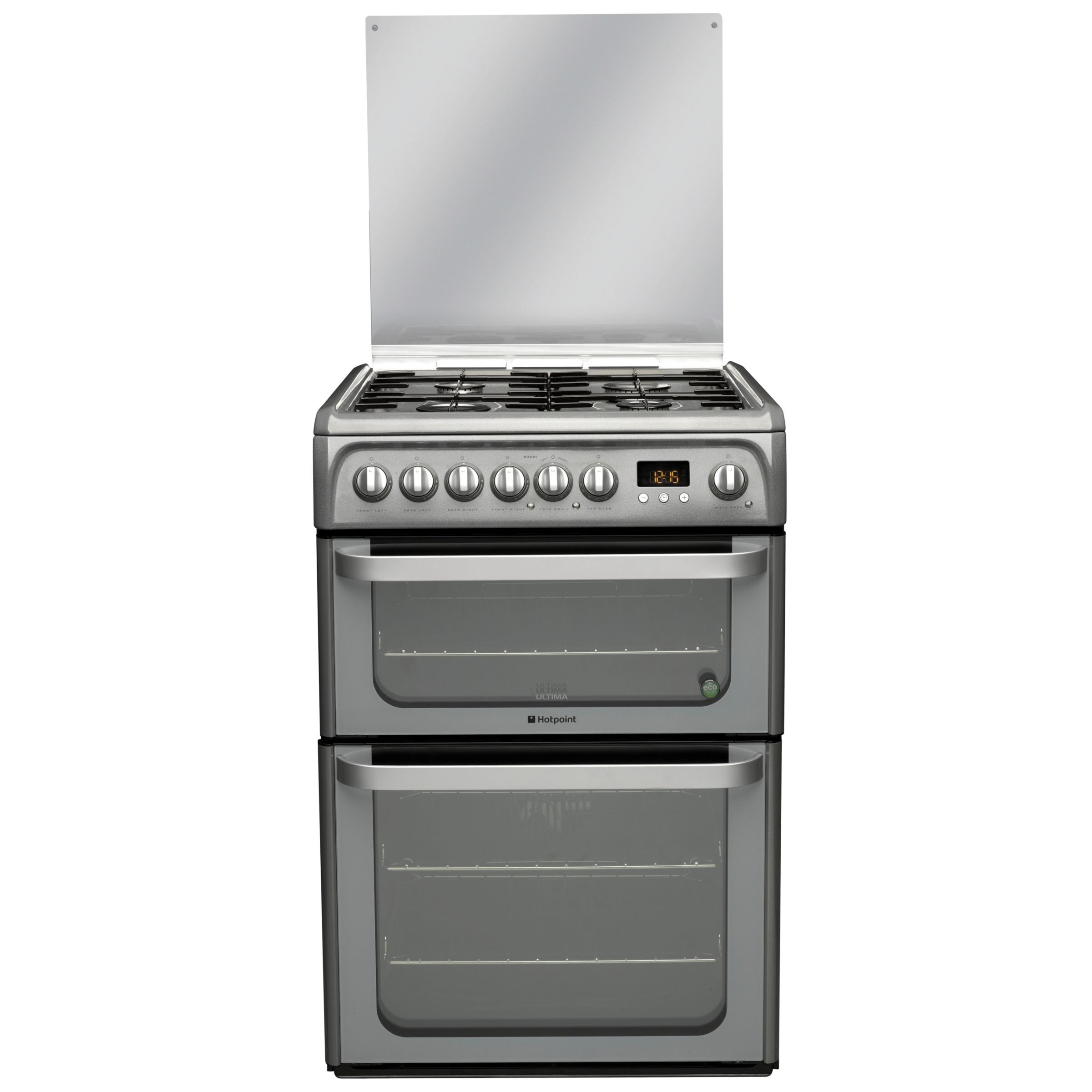 Hotpoint HUD61G Ultima Dual Fuel Cooker, Graphite at John Lewis
