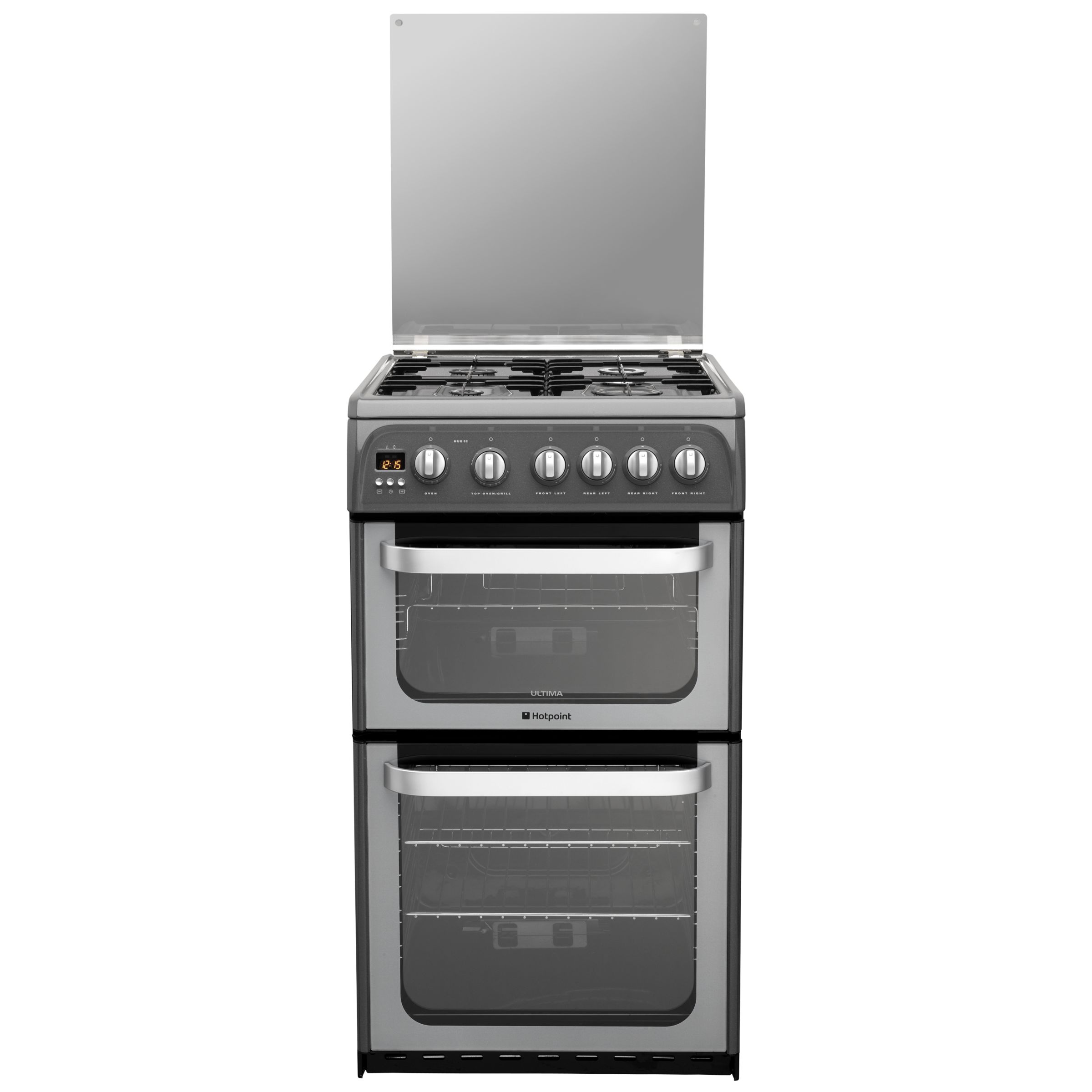 Hotpoint Ultima HUG52G Gas Cooker, Graphite at JohnLewis