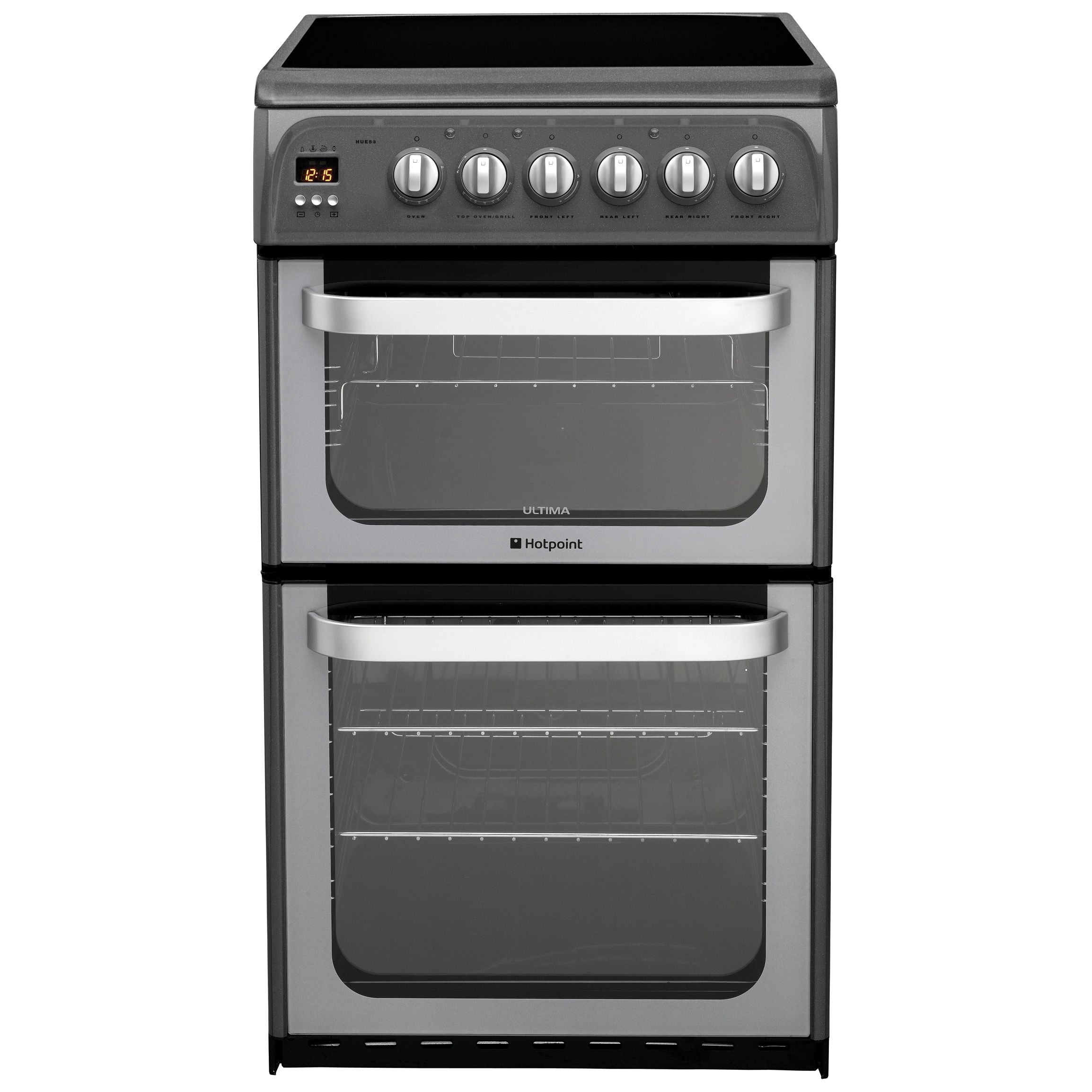 Hotpoint Ultima HUE53G Electric Cooker, Graphite at John Lewis
