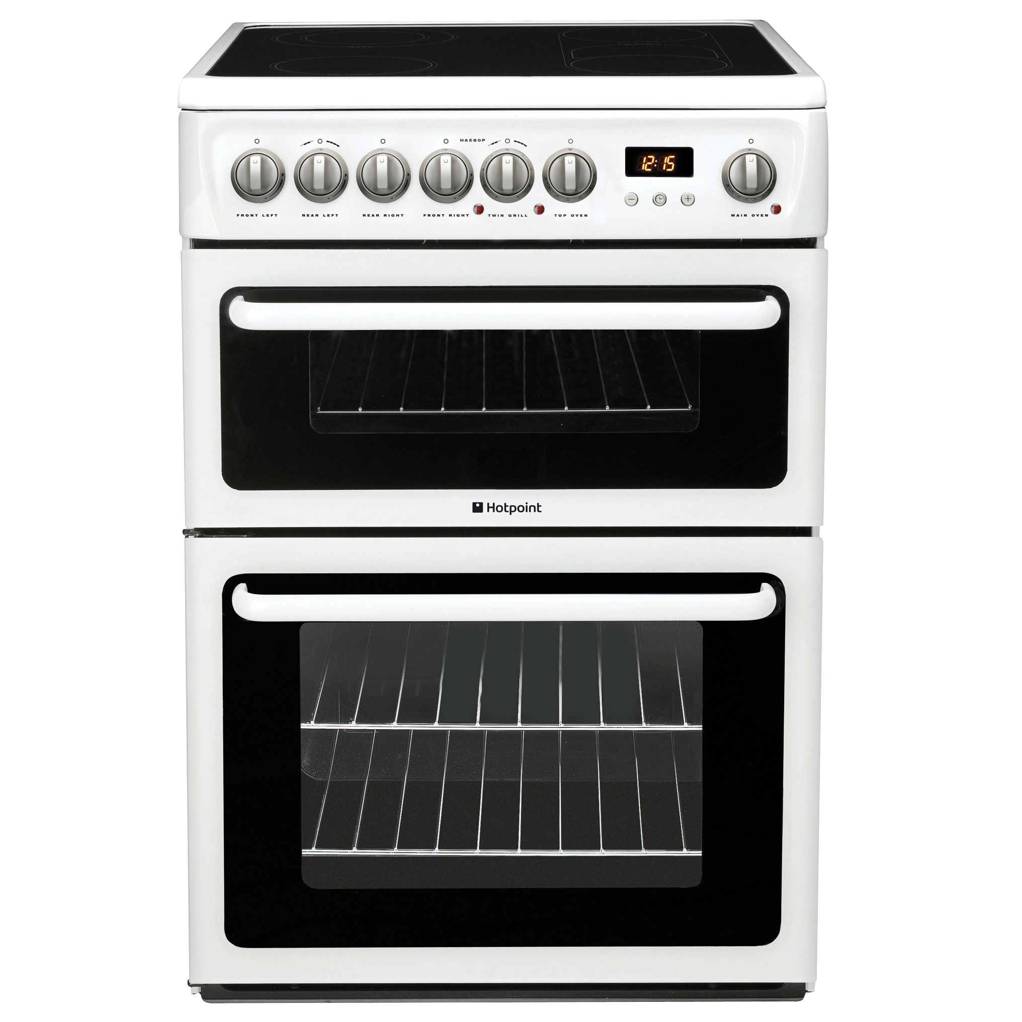 Hotpoint HAE60P Electric Cooker, White at John Lewis