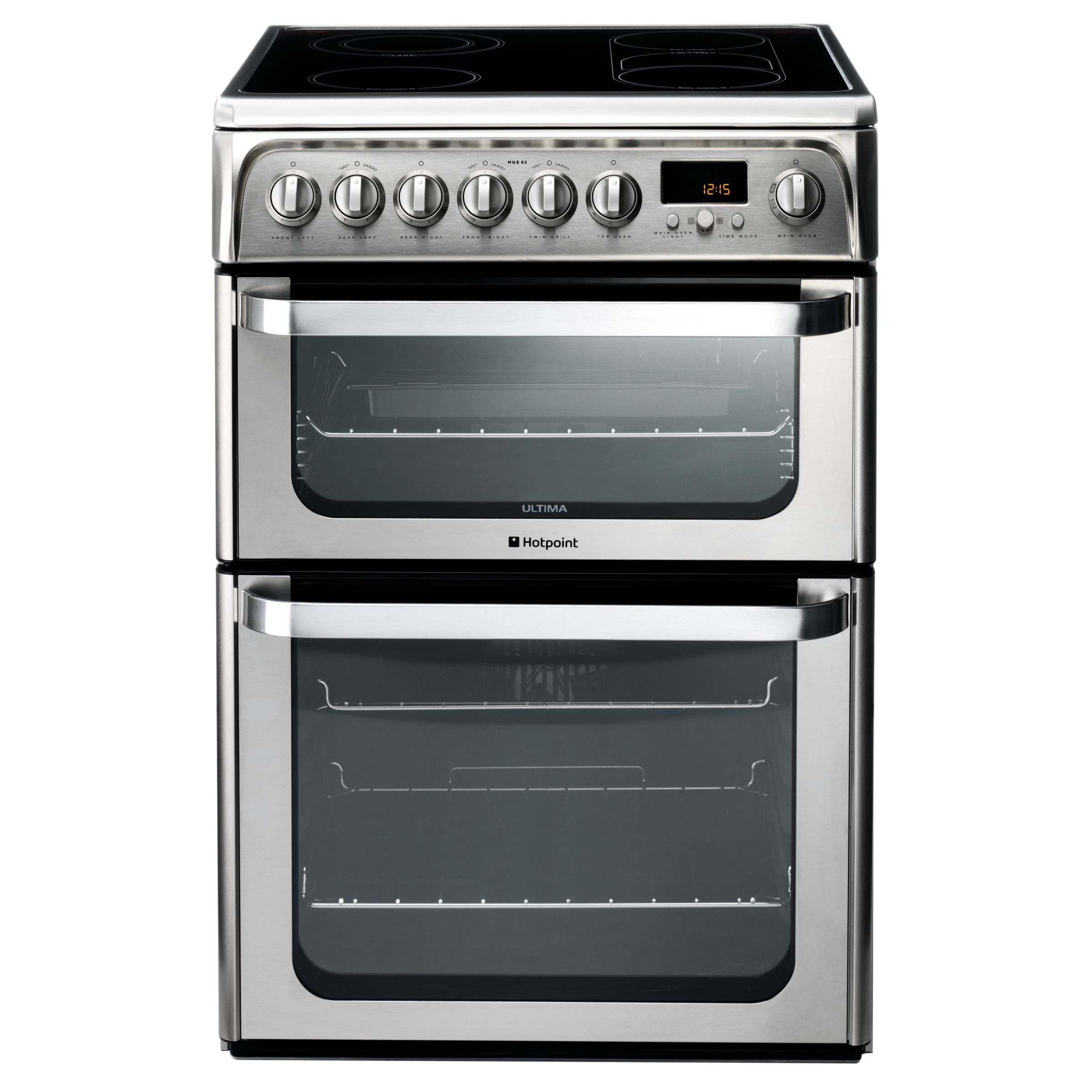 Hotpoint Ultima HUE62X Electric Cooker, Stainless Steel at John Lewis