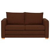 John Lewis Maisie Small Sofa Bed, Oslo Chocolate / Light Leg, width 142cm