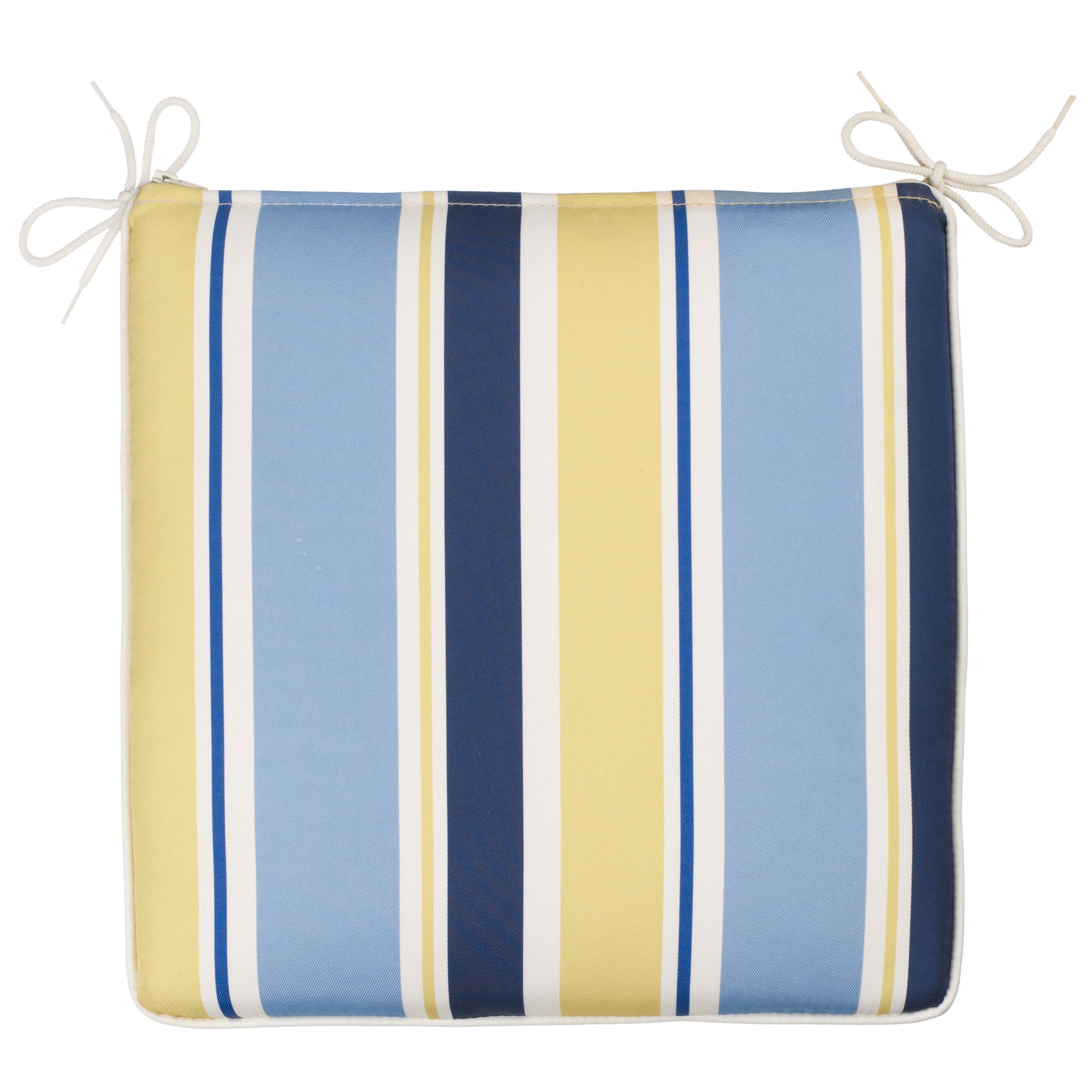 John Lewis Small Seat Pad, Solaris Stripe