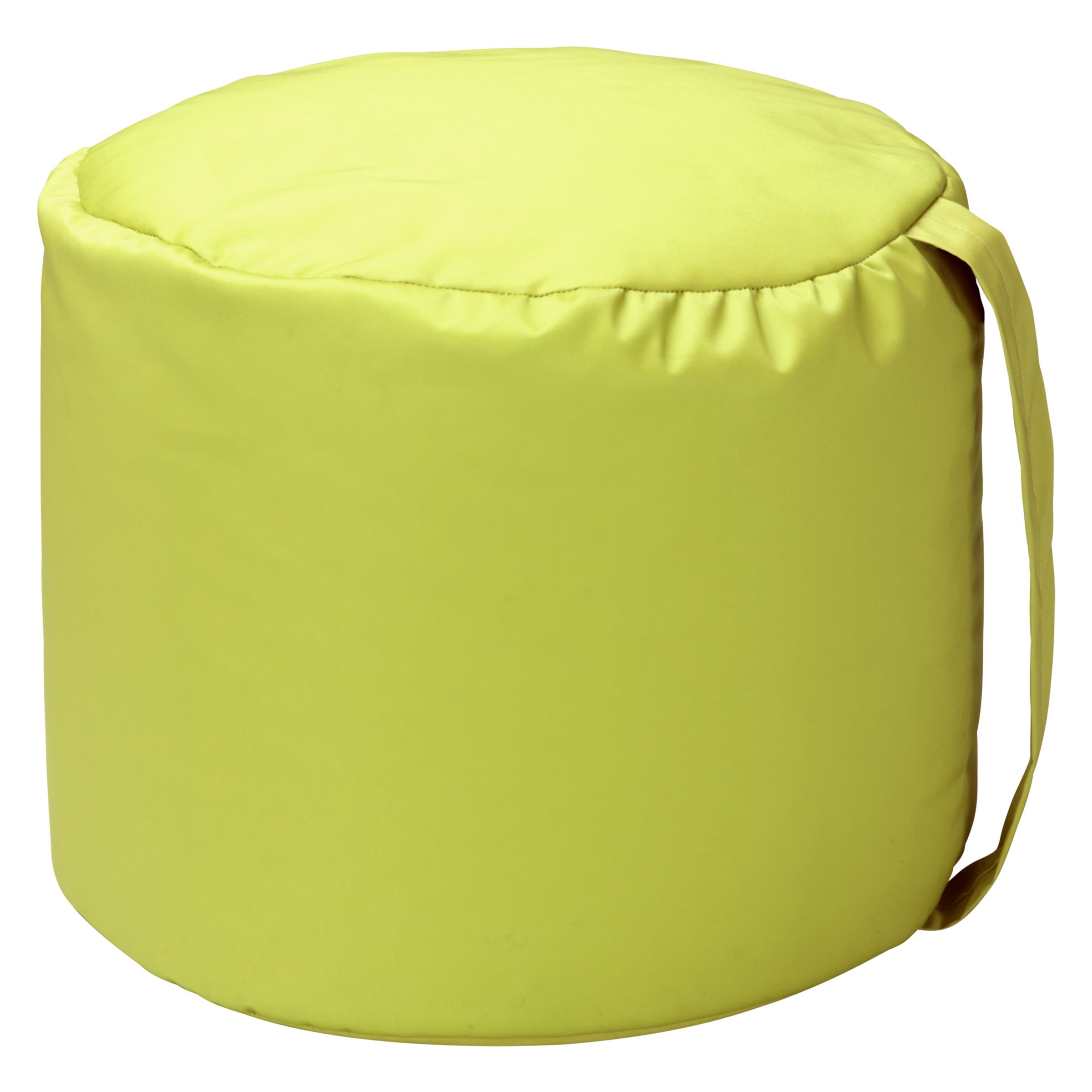 John Lewis Carry Handle Pouffe, Citrine