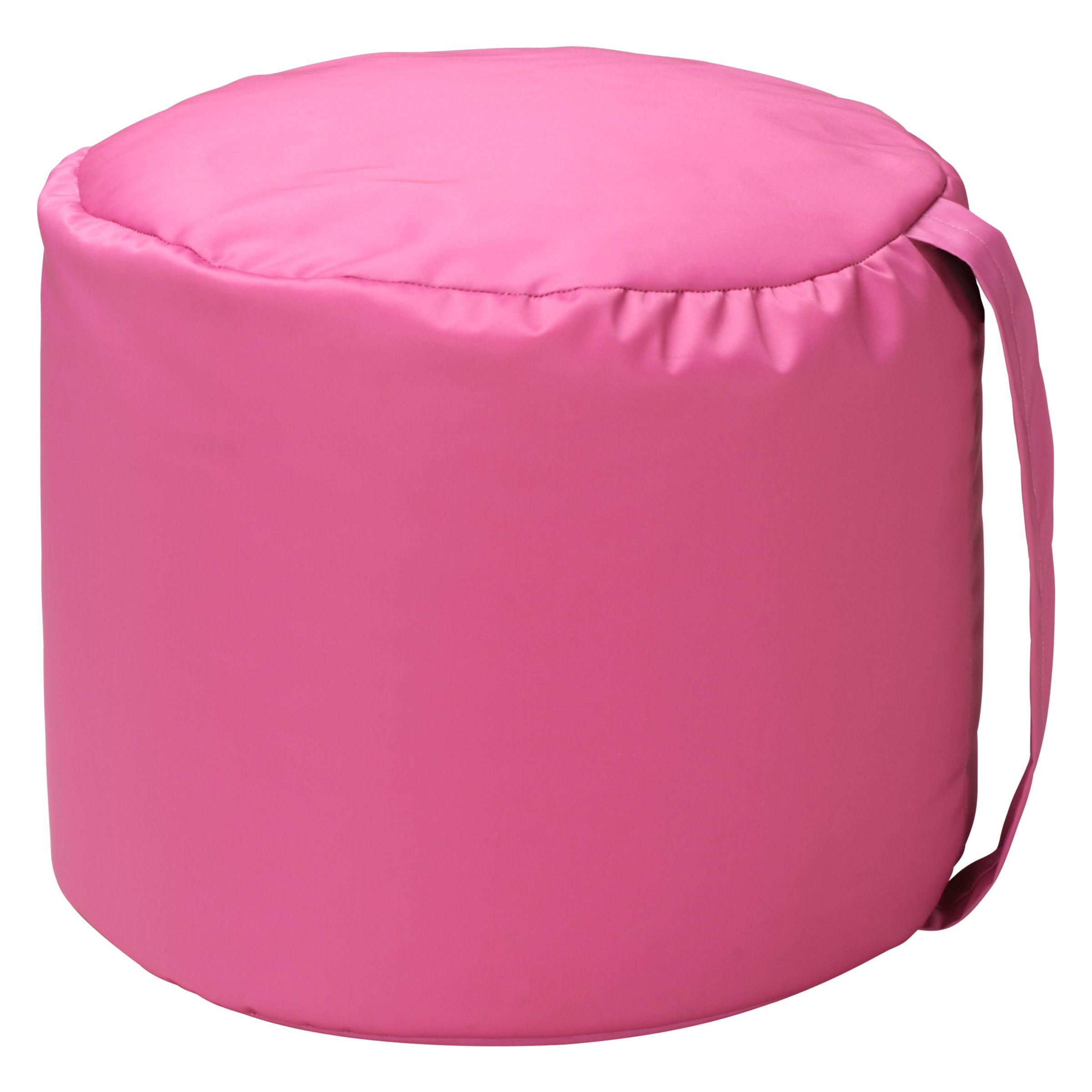 John Lewis Carry Handle Pouffe, Pink