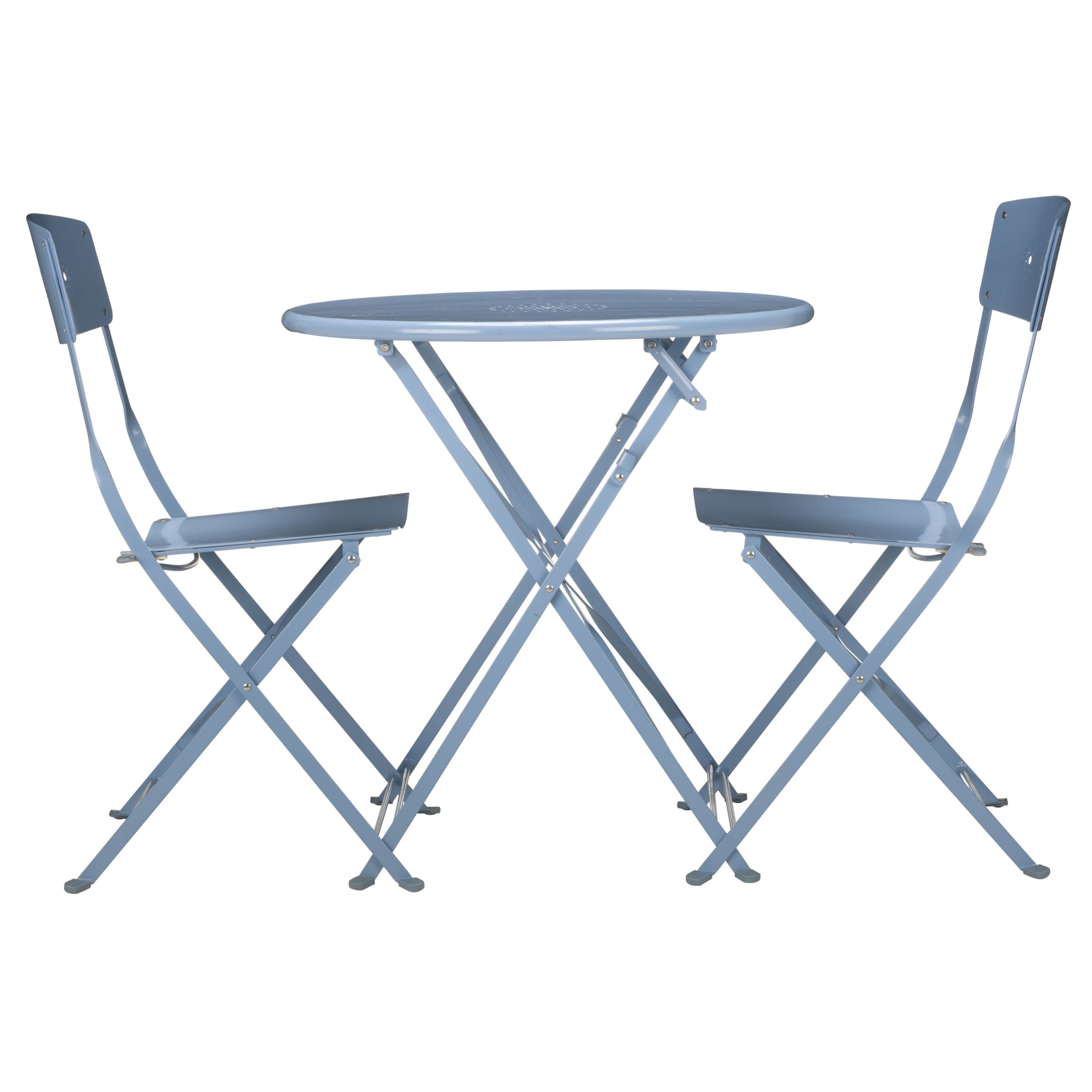 John Lewis Sicily Outdoor Bistro Set, Wedgwood