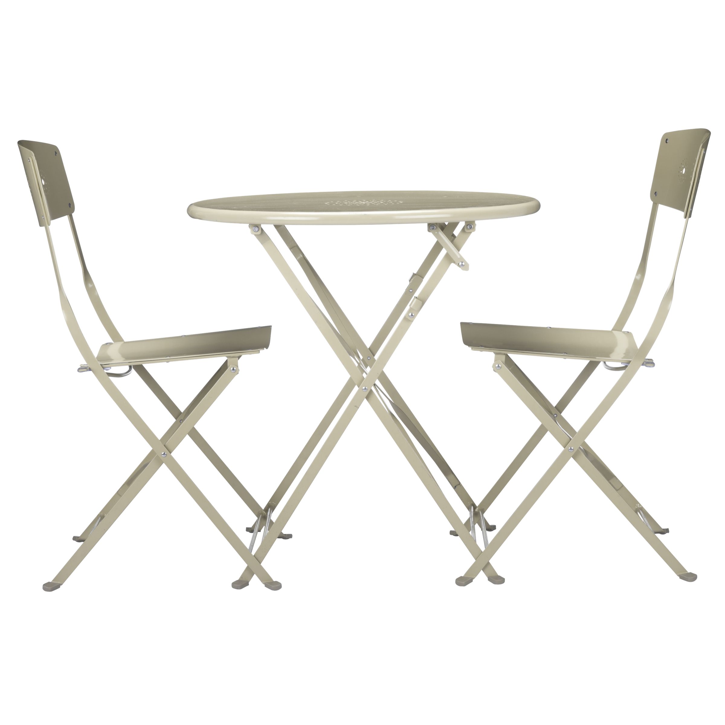 John Lewis Sicily Outdoor Bistro Set, Oyster
