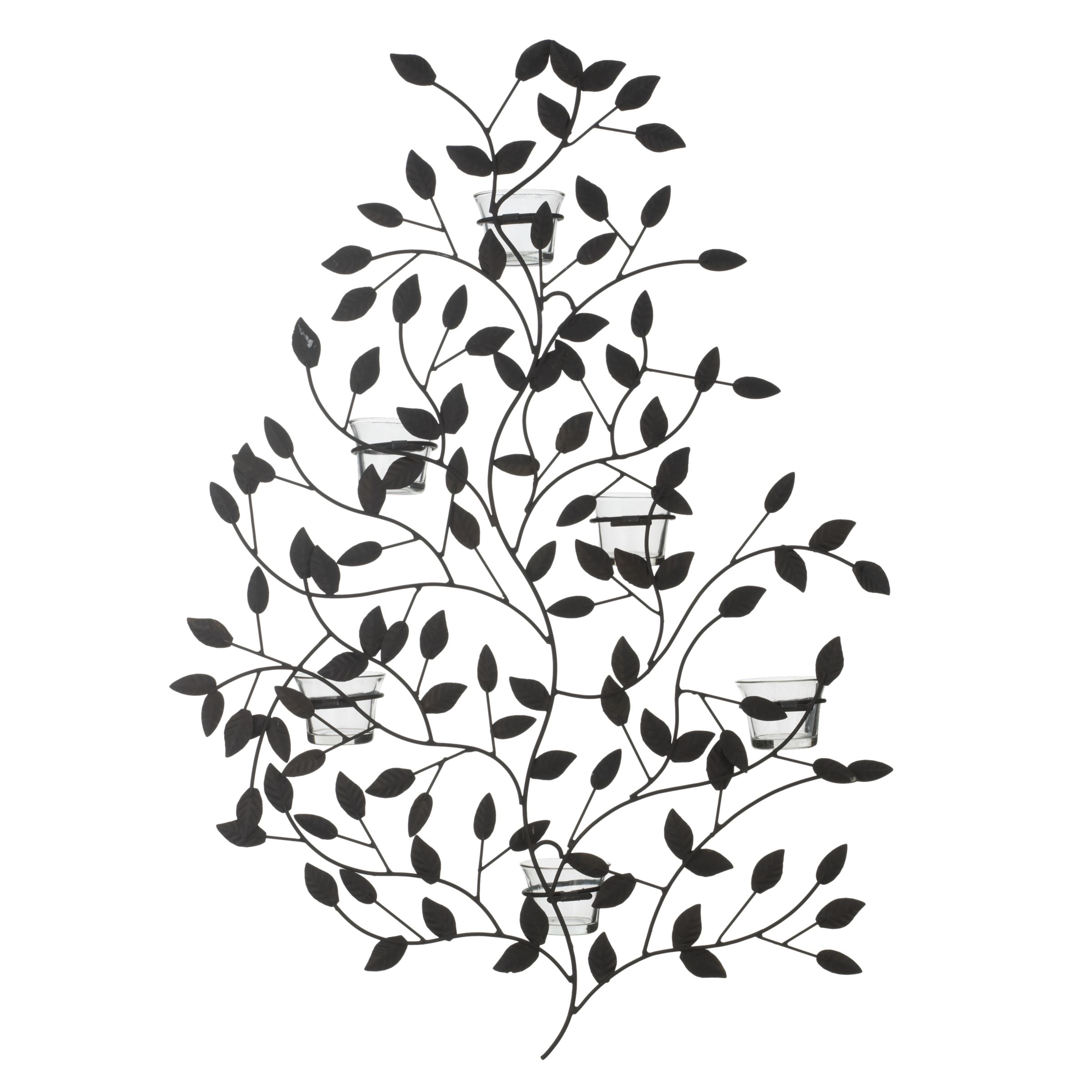 John Lewis Leaf Tealights Wall Scone