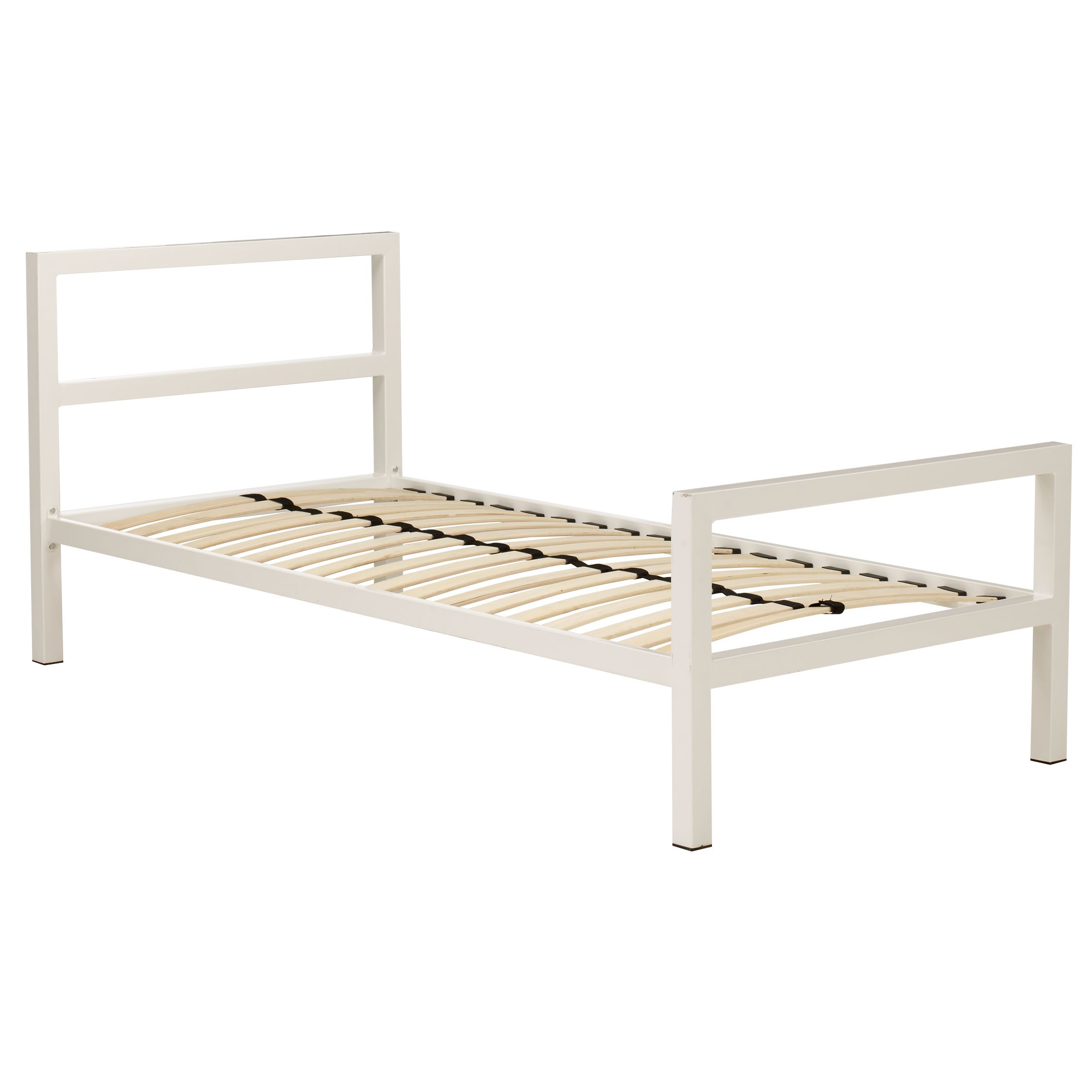 John Lewis Bobby Bedstead, White, Single