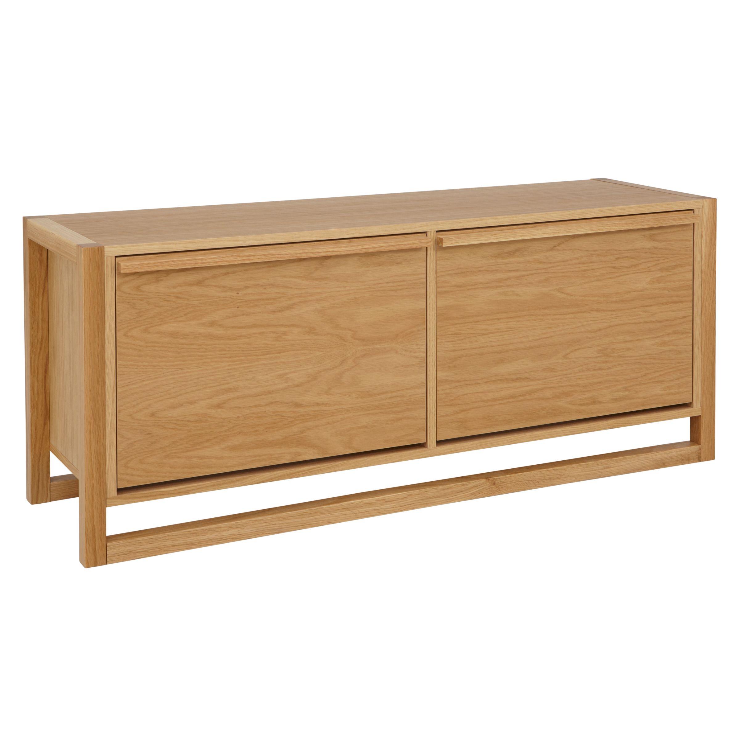 John Lewis Shoe Bench, White / Oak at JohnLewis