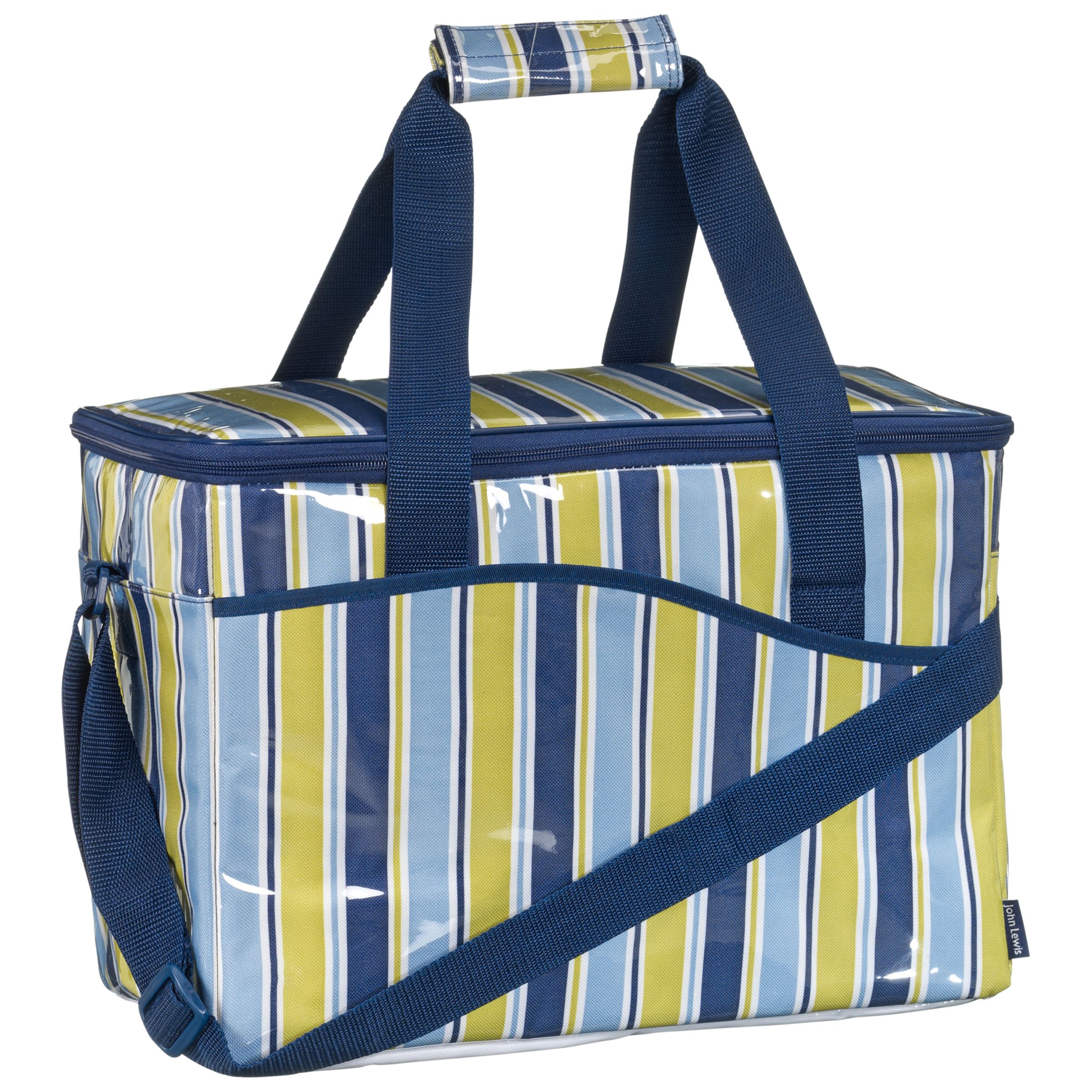 John Lewis Woodland Stripe Coolbag, Large