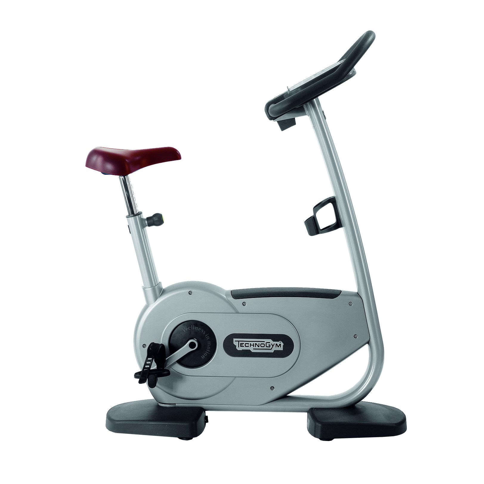 Technogym Forma Upright Exercise Bike with Bordeaux Seat