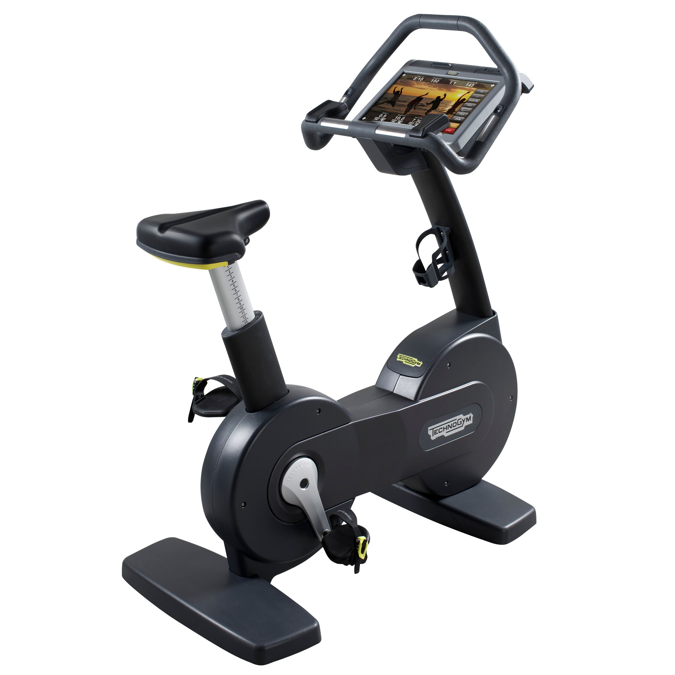 Technogym 700 Visioweb Exercise Bike with Grey Seat at John Lewis