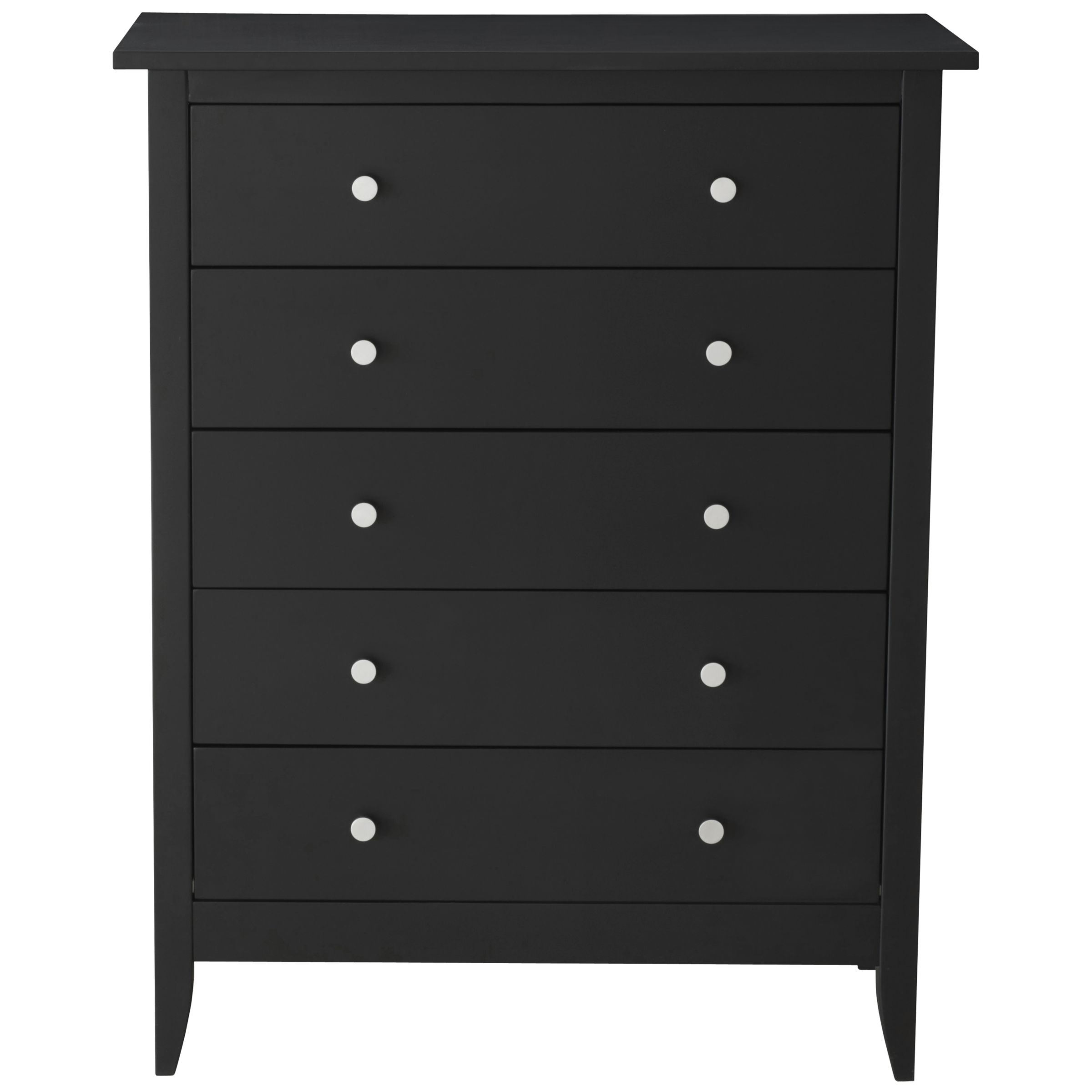 John Lewis Aspen 5 Drawer Chest, Black