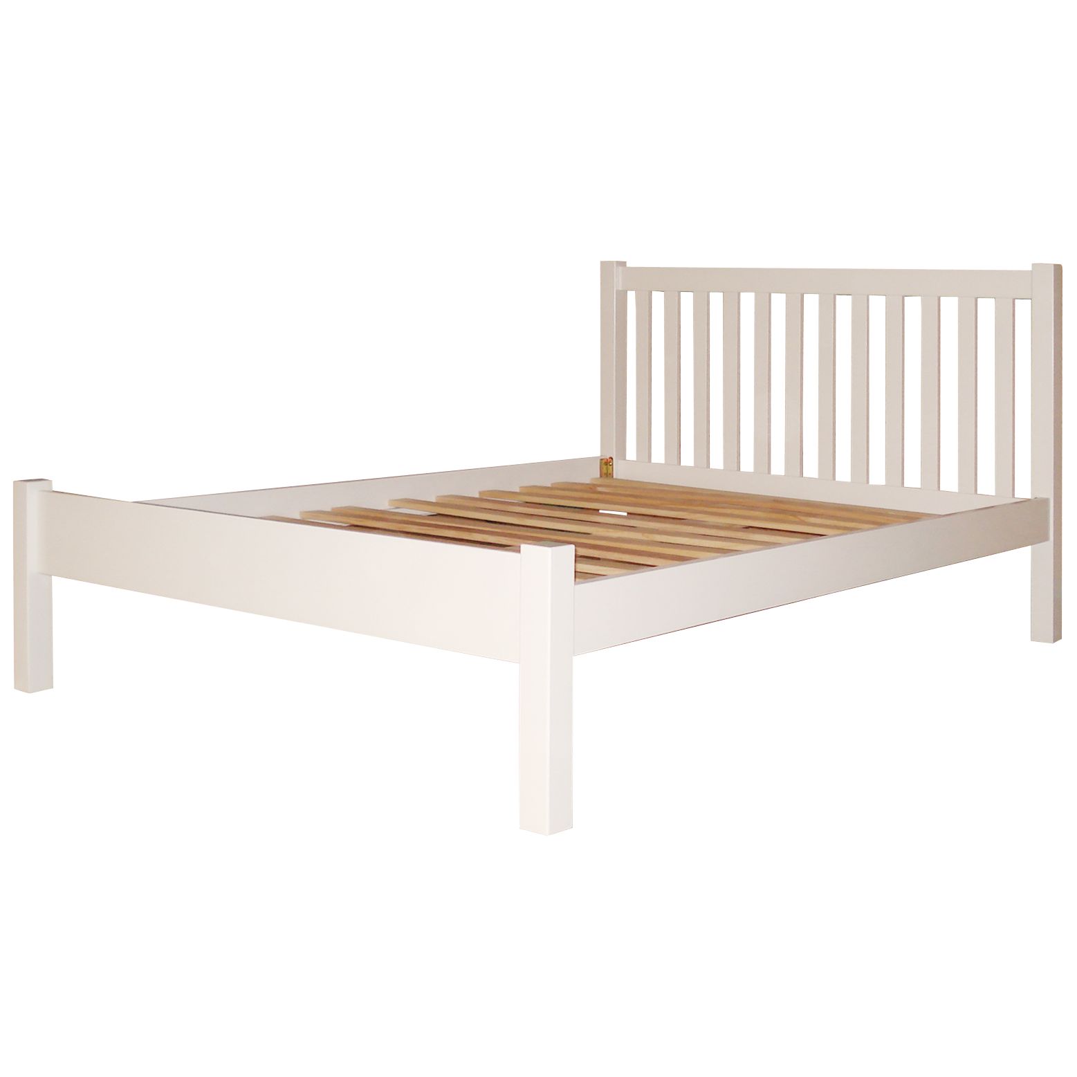 John Lewis Wilton Bedstead, White, Small Single