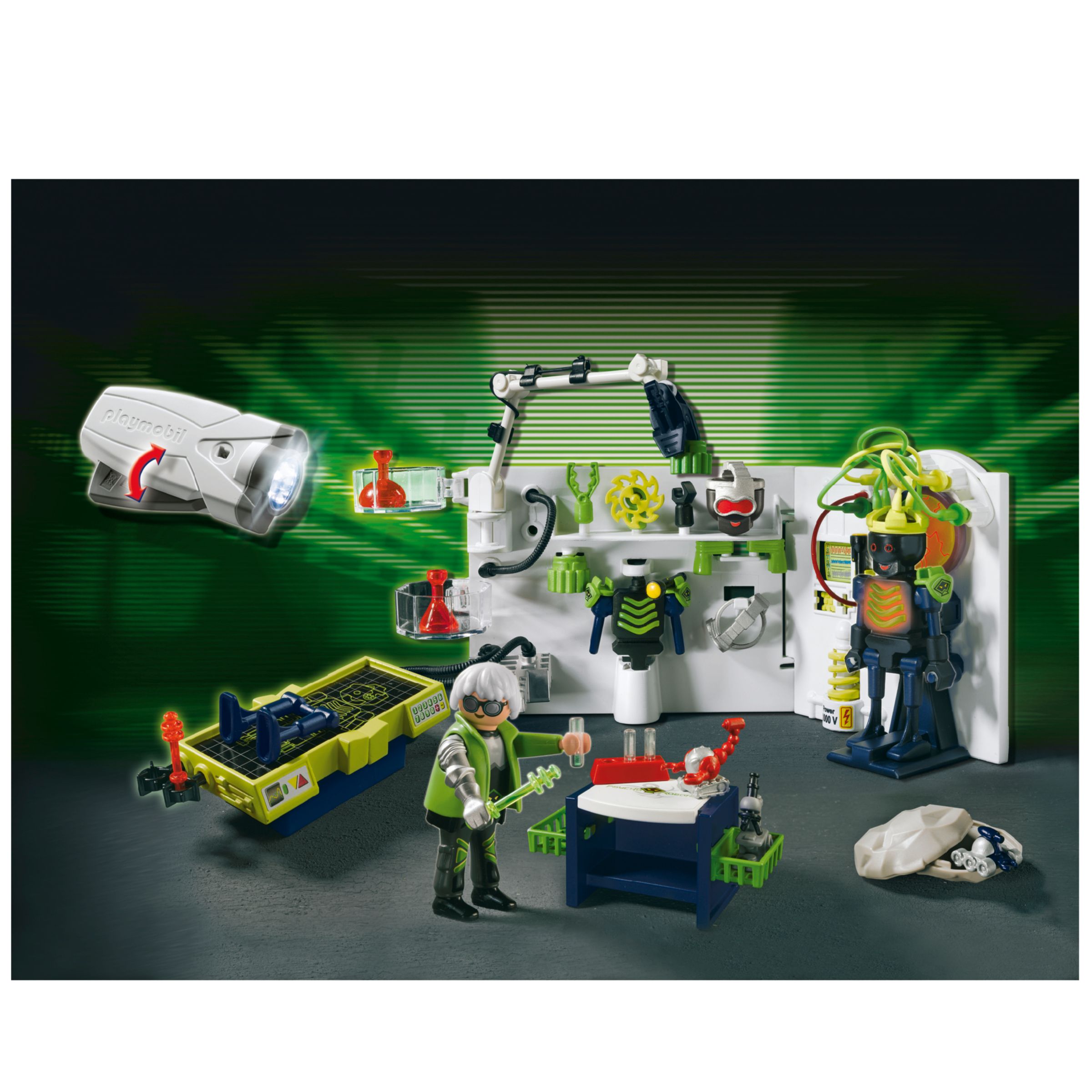 Playmobil Secret Agent Robo Gangster Lab