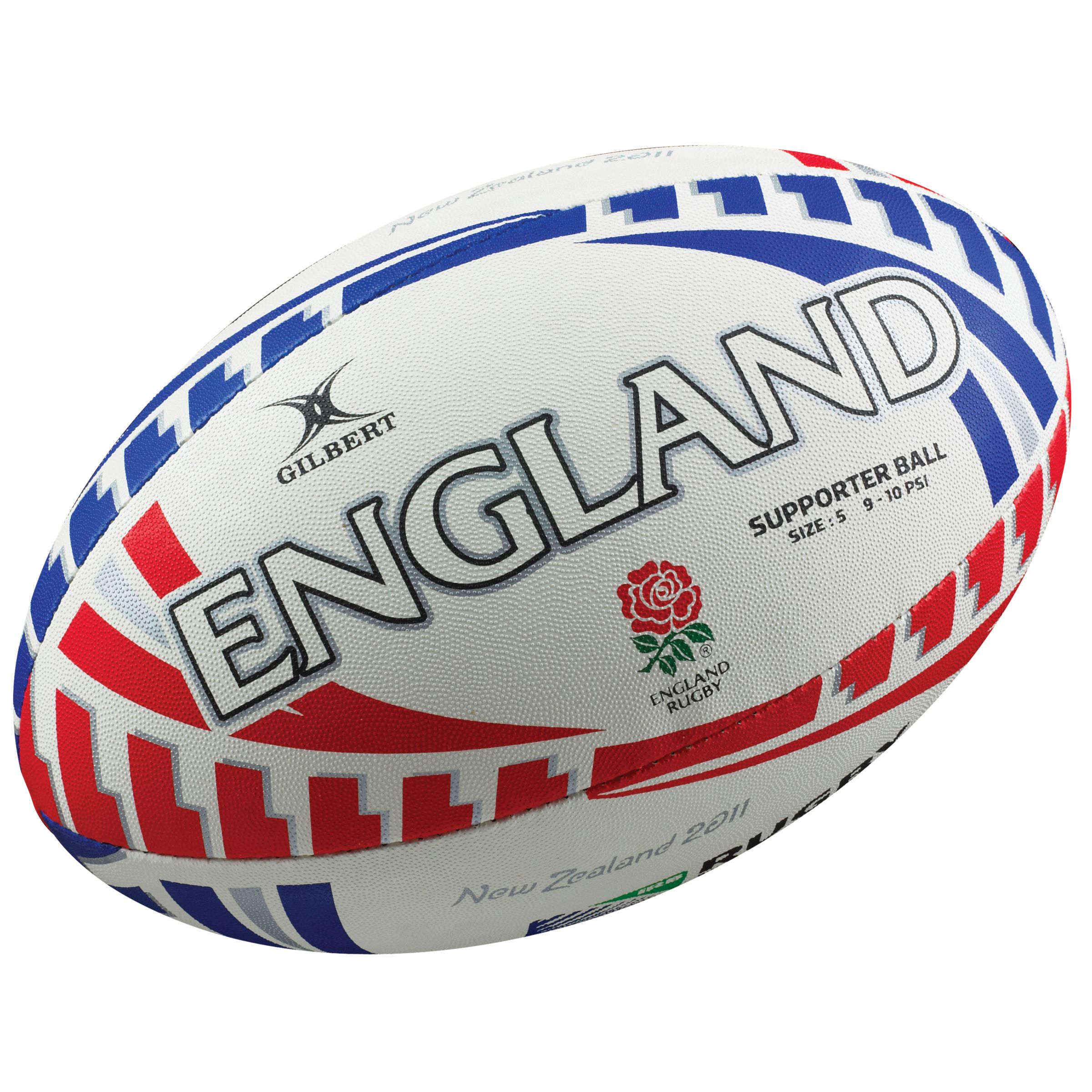 Gilbert Rugby World Cup England Supporters Ball, Size 5