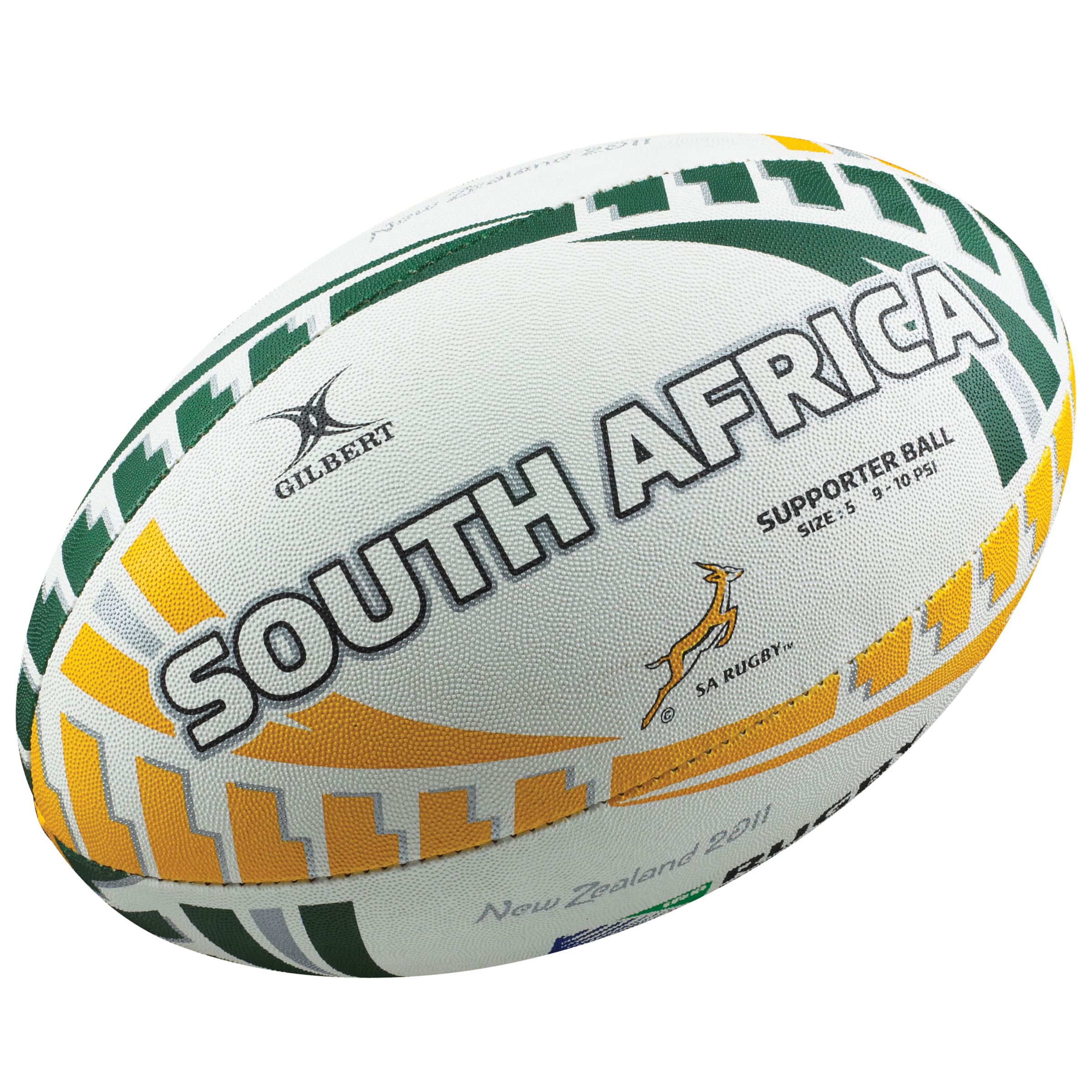 Gilbert Rugby World Cup South Africa Supporters Ball, Size 5