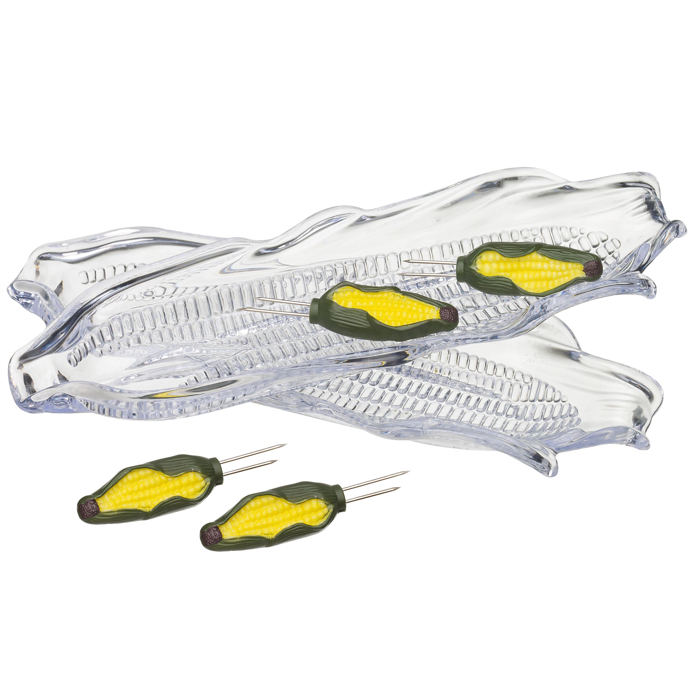 John Lewis Corn on the Cob Dishes, Set of 2