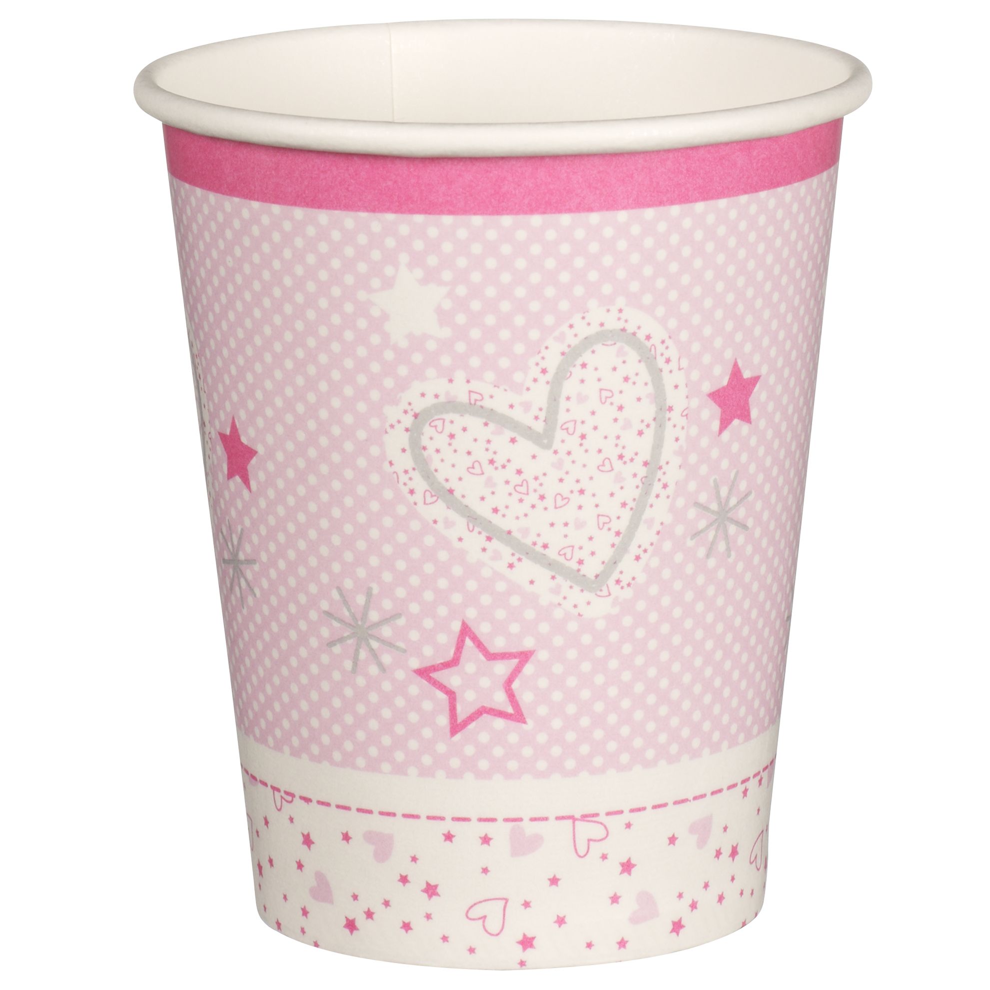 little home at John Lewis, Make a Little Wish, Paper Cups, Pack of 8