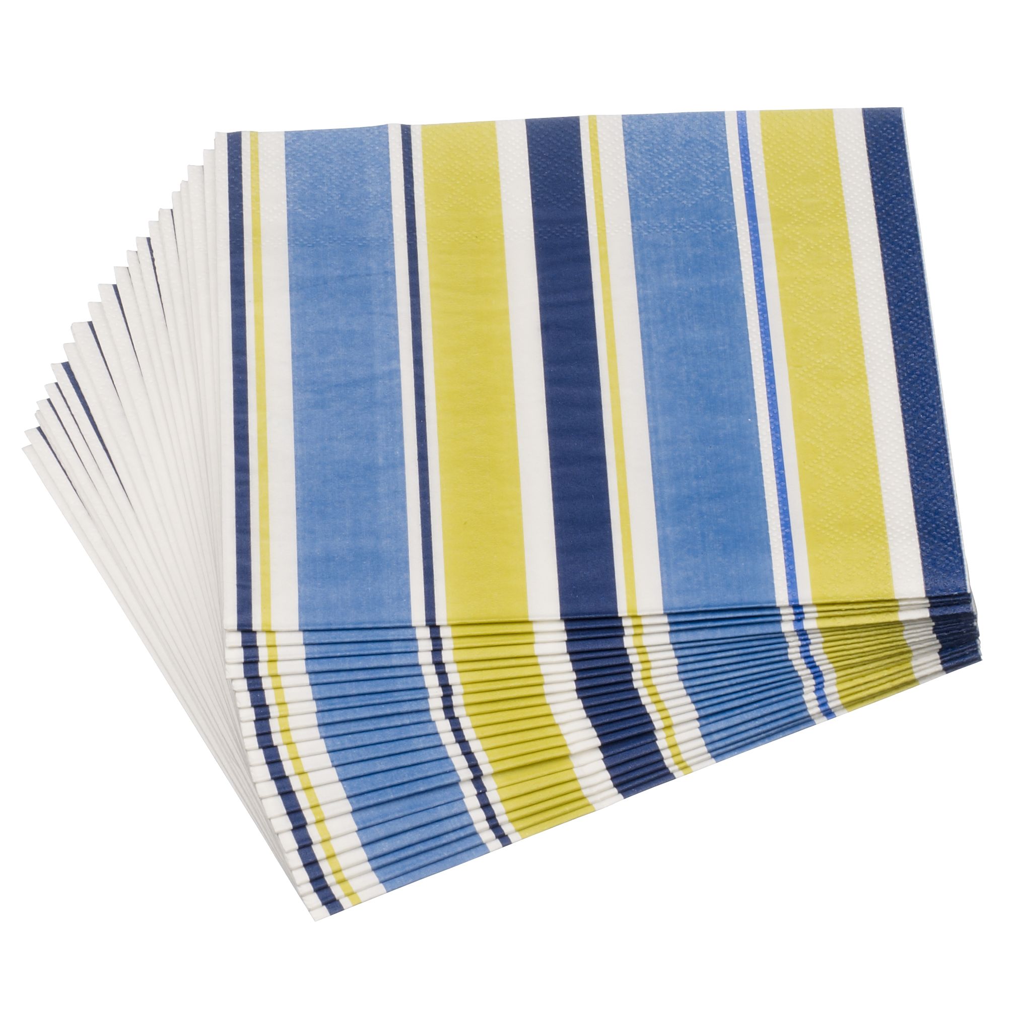 John Lewis Woodland Stripe Napkins, Pack of 20