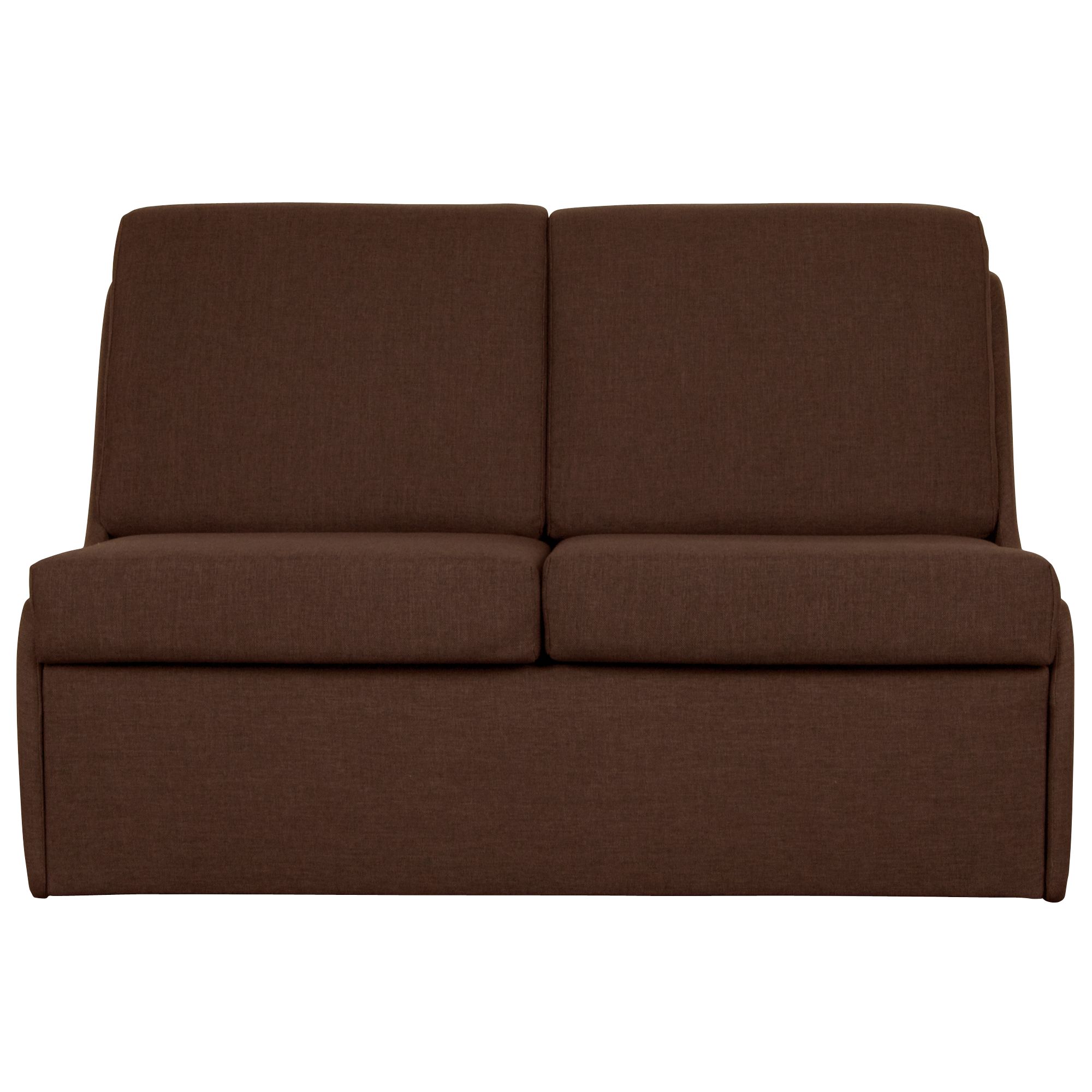 John Lewis Jessie Sofa Bed, Oslo Chocolate, width 124cm