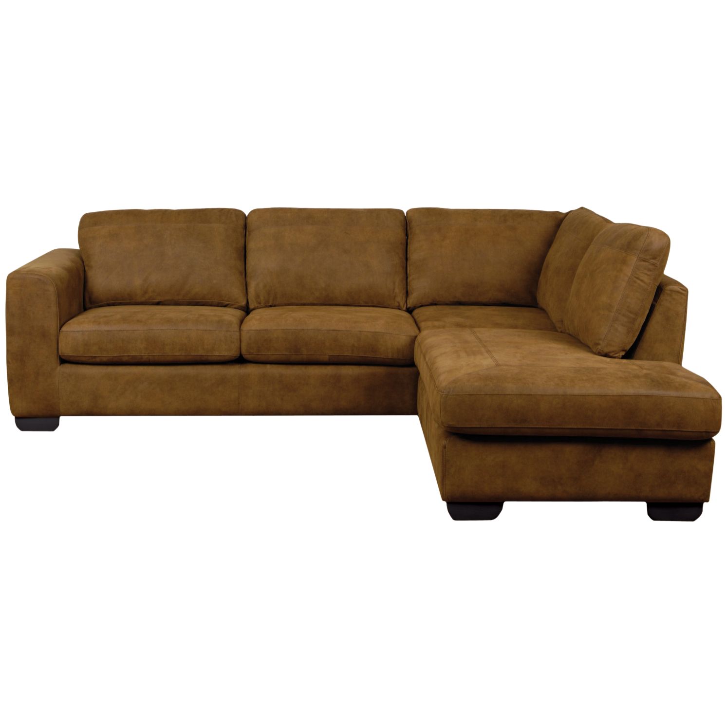 John Lewis Felix Leather RHF Corner Unit, Felix/Dark Leg at John Lewis