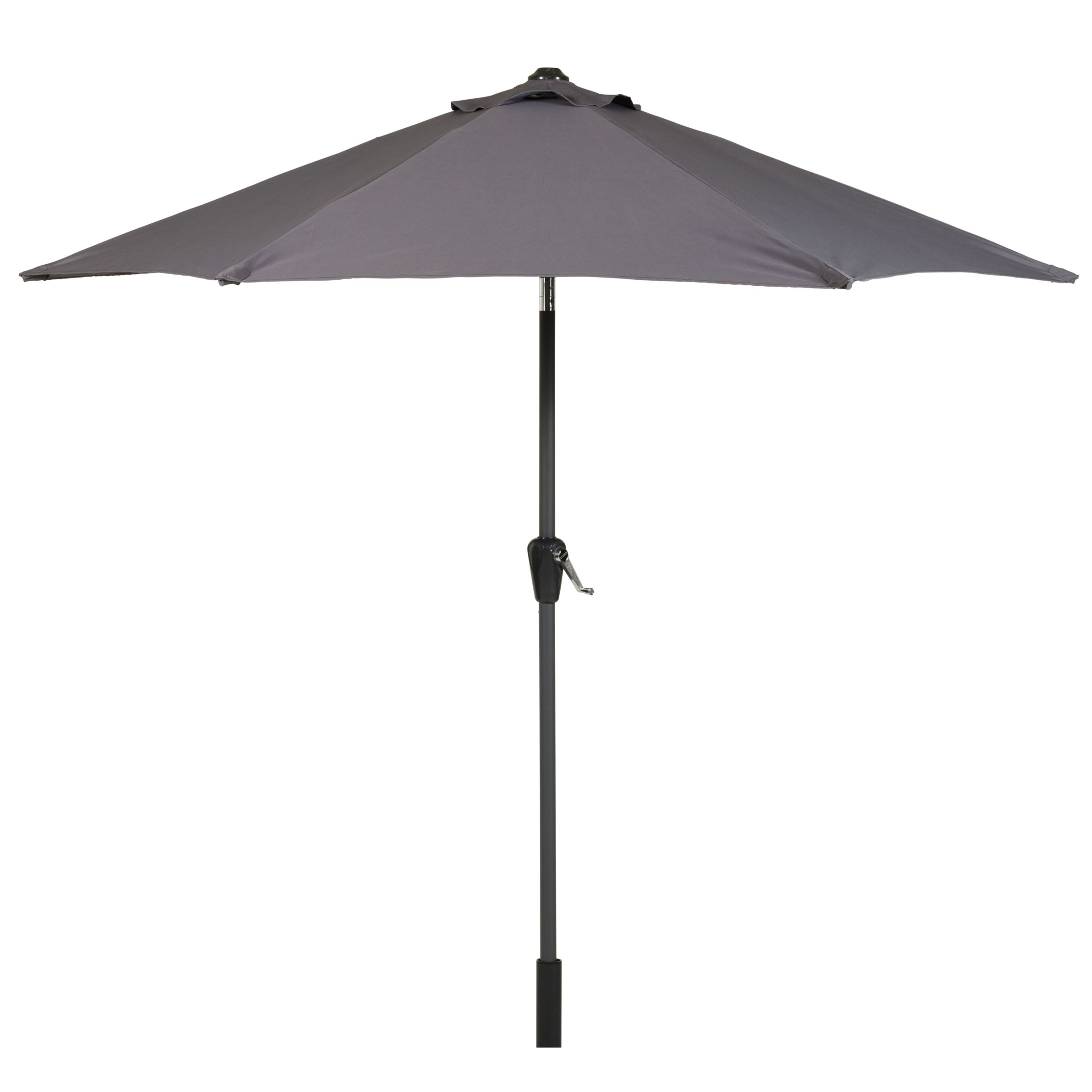 John Lewis Graphite 2.5m Parasol, Grey