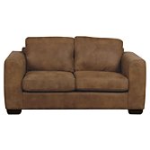 John Lewis Felix Small Leather Sofa, Ashanti Hide / Dark Leg, width 168cm