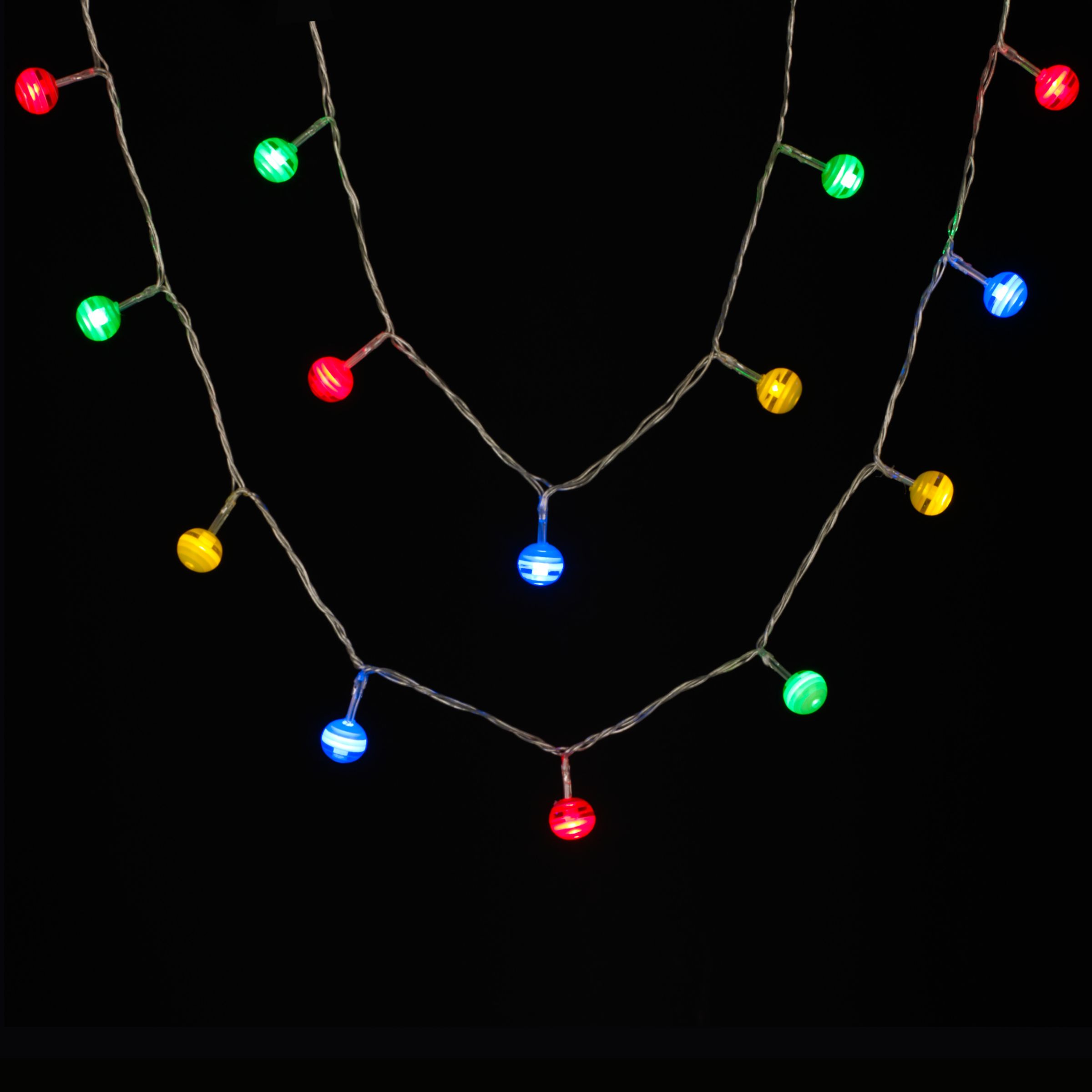 John Lewis LED Popsicle Lights, Multicolour, x100