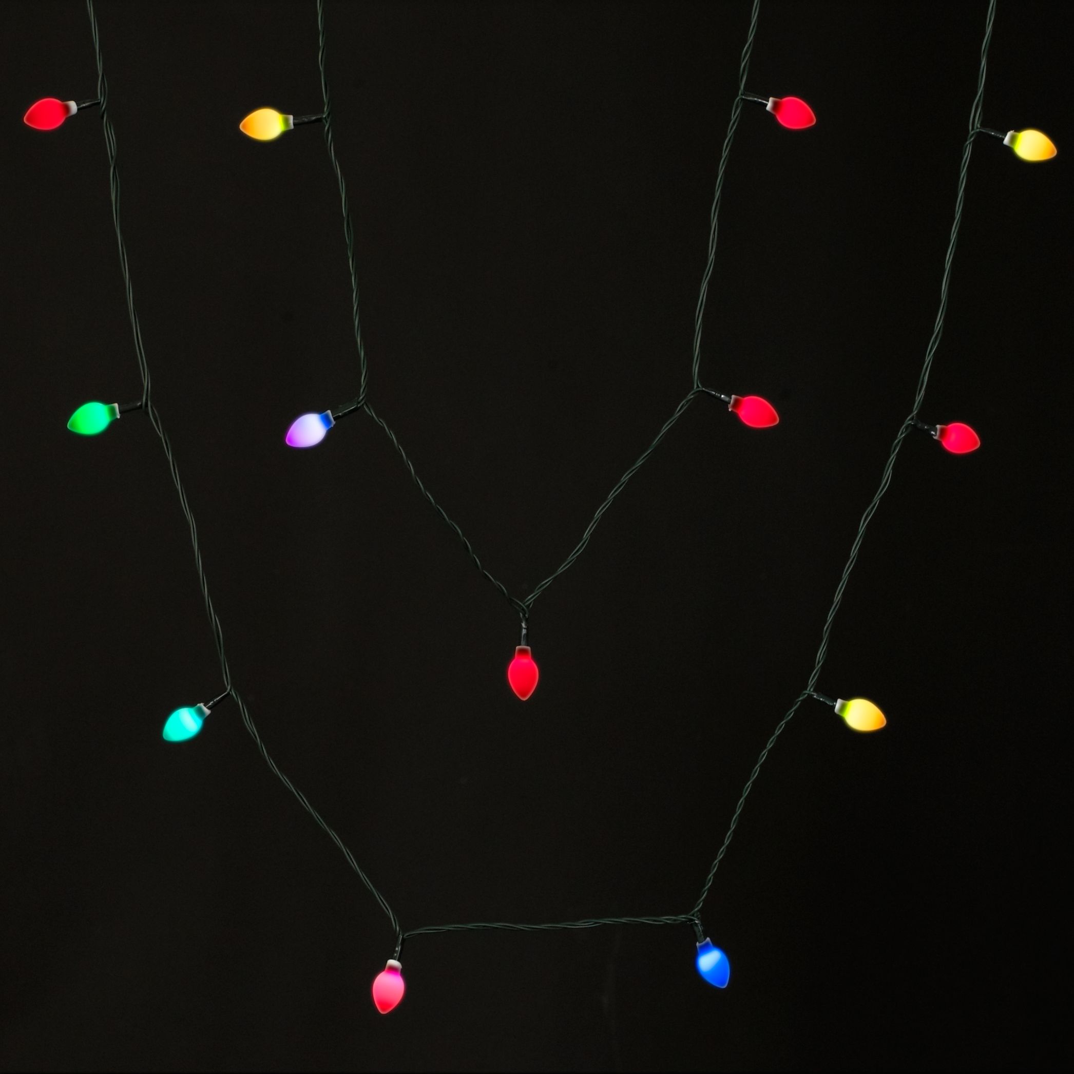 John Lewis Morphing LED Christmas Lights, Multicolour, x40