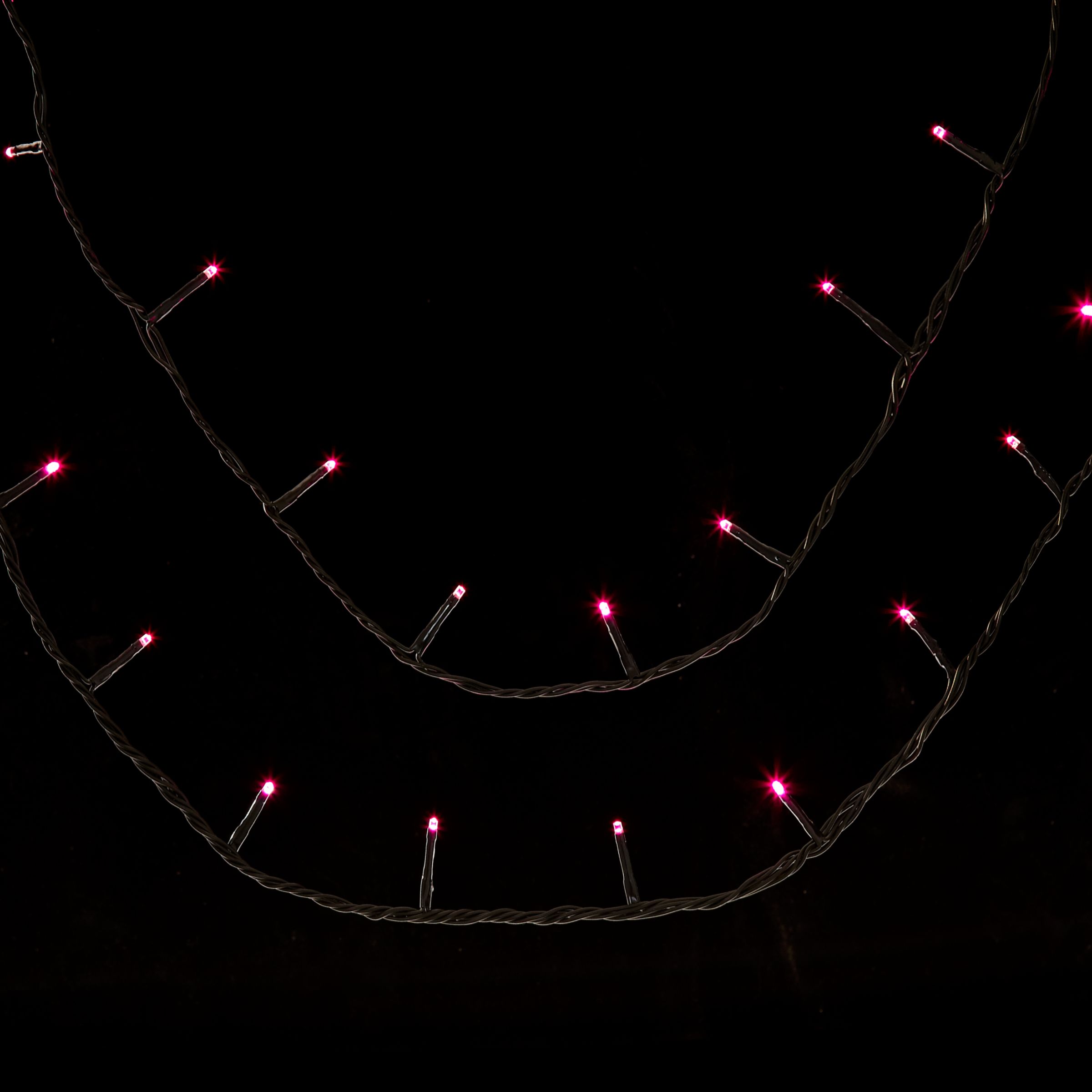 John Lewis LED Lights, Pink, x80