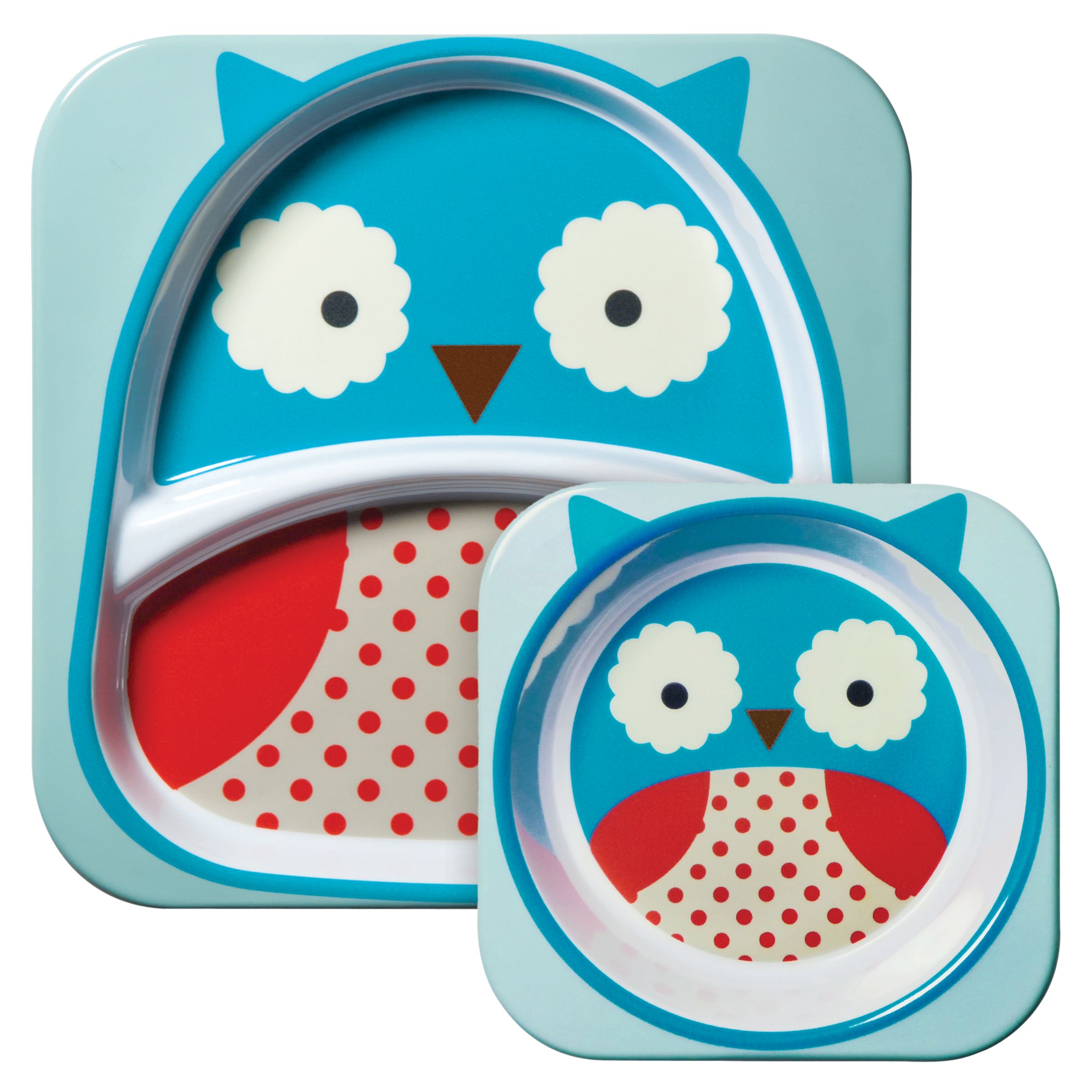 Owl Zoo Dinner Set, Blue