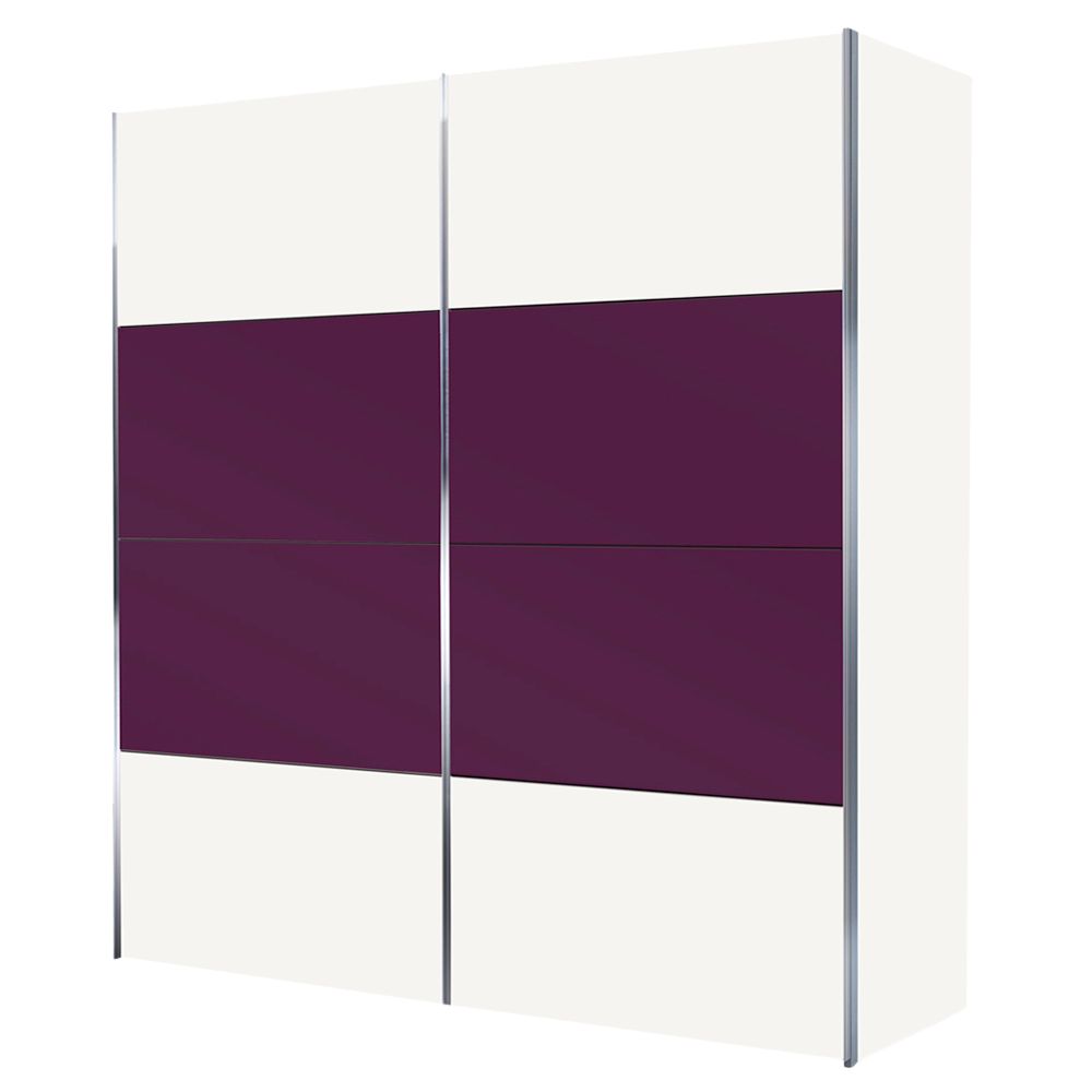 Vier Wardrobe, Polar White / Purple