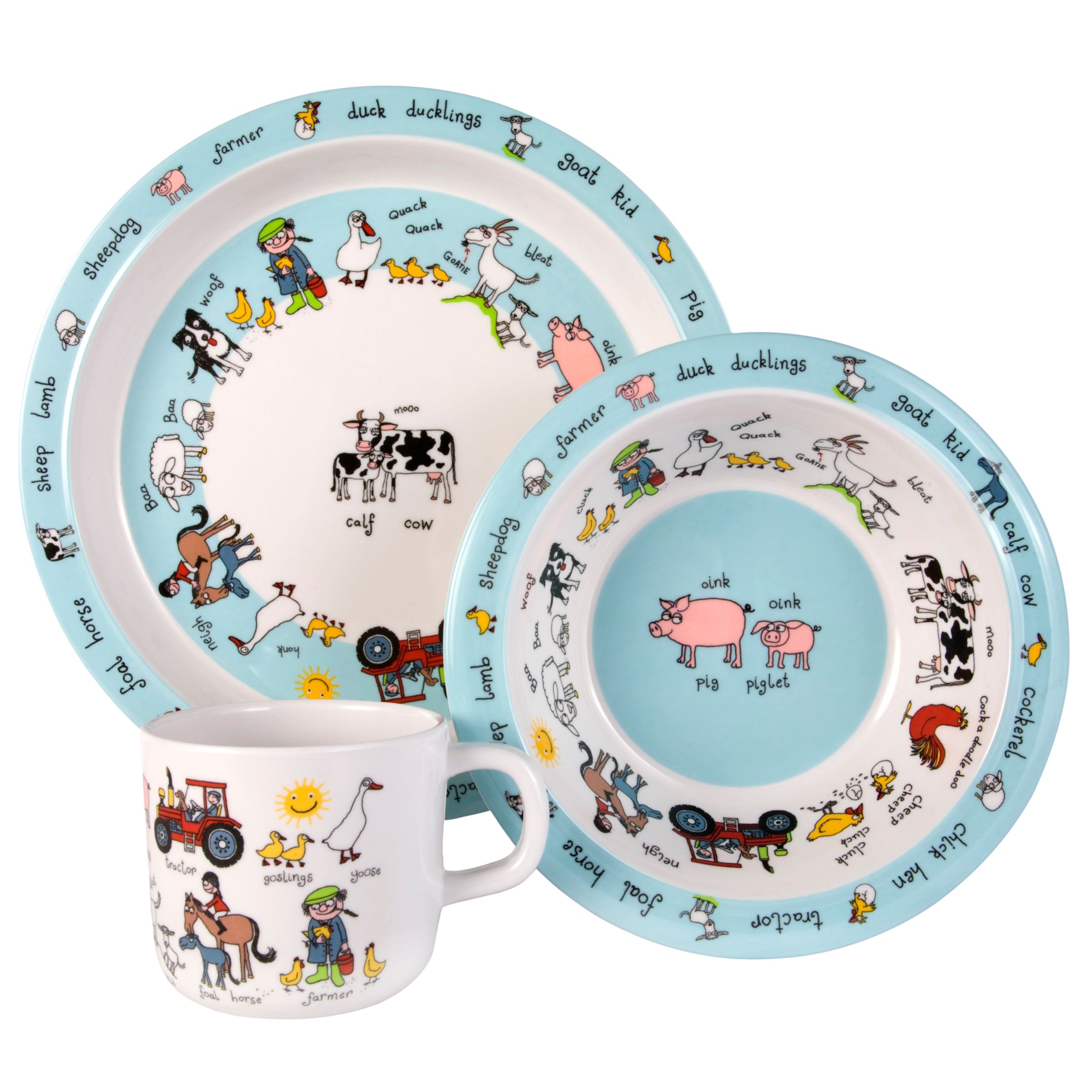 Tyrrell Katz Farmyard Melamine Dinner Set