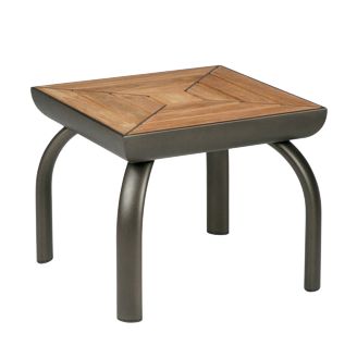 Barlow Tyrie Loop Square Lounger Table, Aluminium, 40 x 40cm at John Lewis