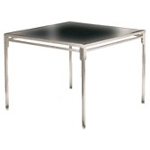 Barlow Tyrie Quattro Square 4 Seater Outdoor Dining Table, Stainless Steel, width 95cm