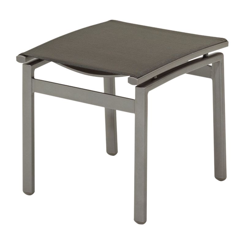 Gloster Azore Outdoor Footstool, Slate / Charcoal