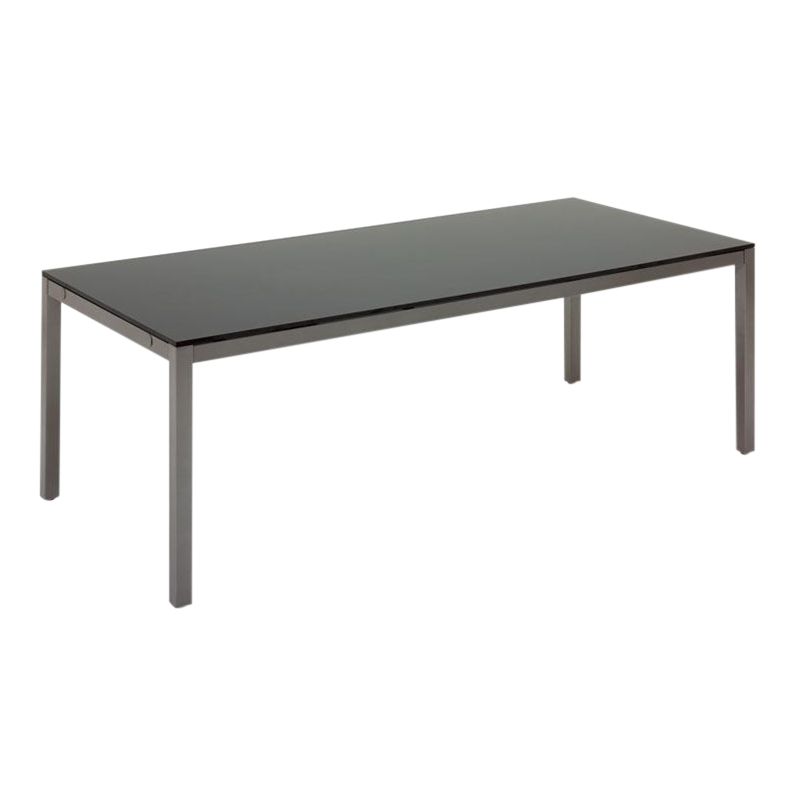 Gloster Azore Rectangular 8 Seater Outdoor Dining Table, Slate / Glass, width 220cm