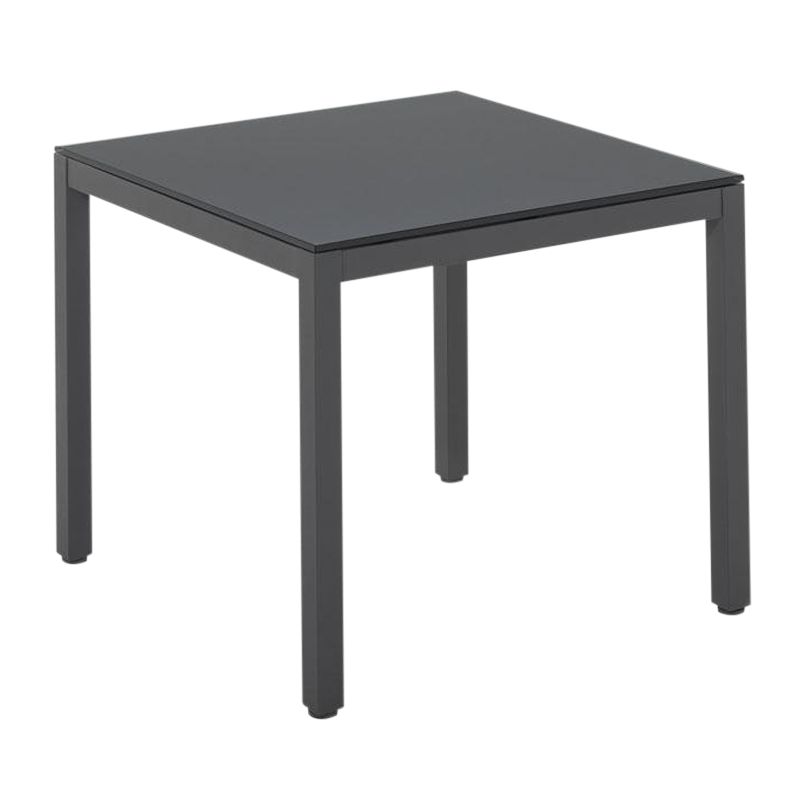 Gloster Azore Square Outdoor Table, Slate / Glass