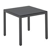Gloster Azore Square 4 Seater Outdoor Dining Table, Slate / HPL, width 87cm