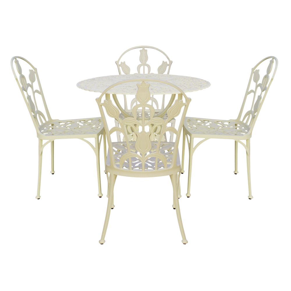 RHS Tulipamania Table Set, Purissima, 90cm