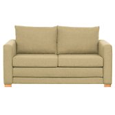 John Lewis Maisie Small Sofa Bed, Wheat / Light Leg, width 142cm