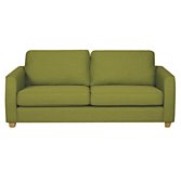 John Lewis Portia Medium Sofa Bed, Olive / Light Leg, width 183cm