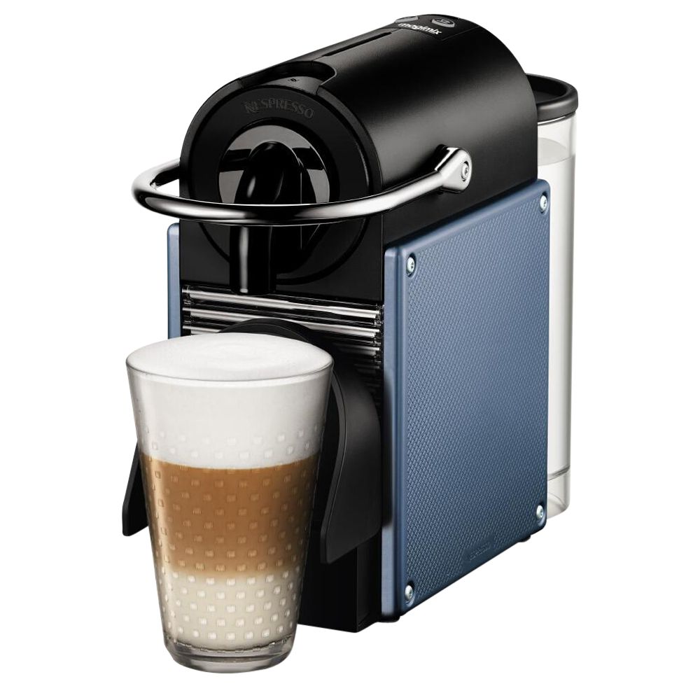 Nespresso Pixie Automatic Coffee Machine and Aeroccino by Magimix, Blue