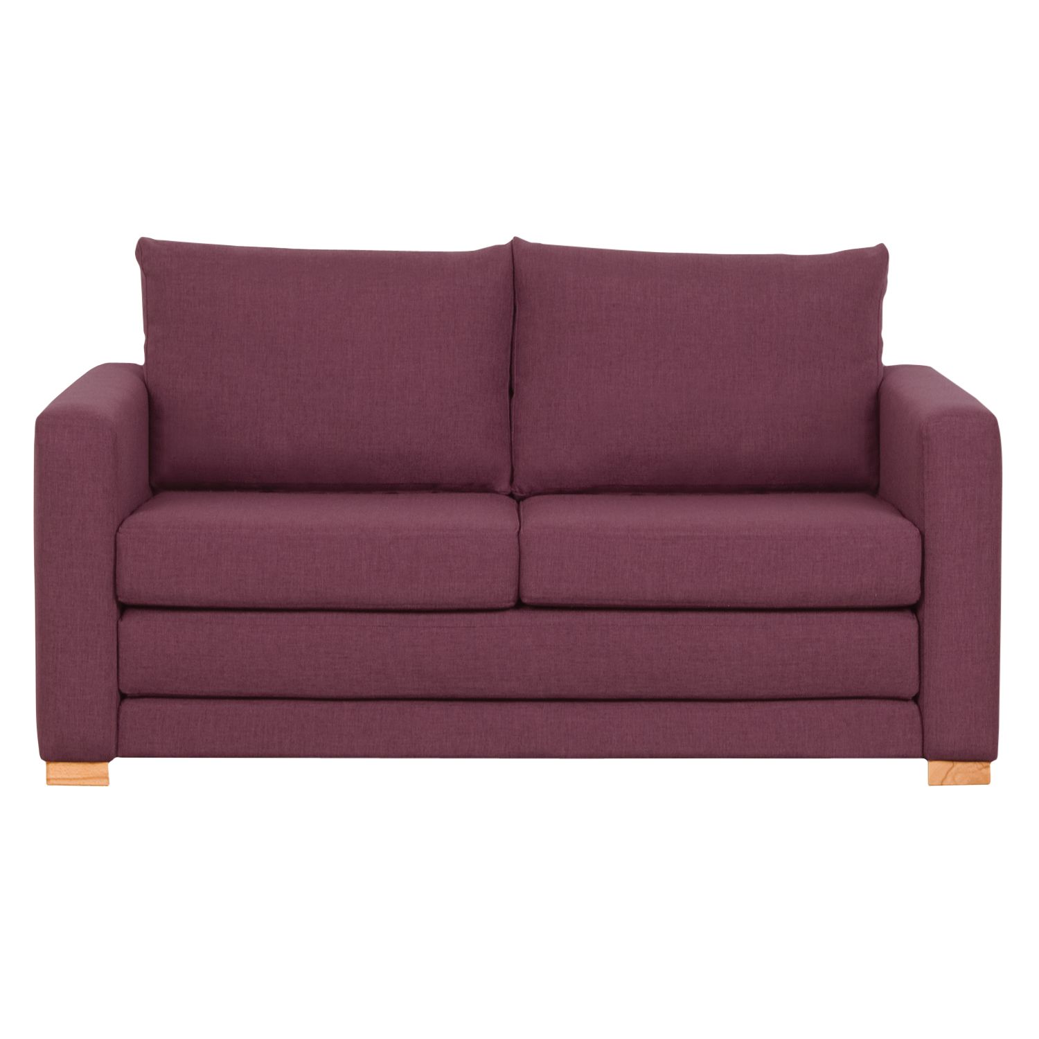 Maisie Small Sofa Bed, Damson / Light