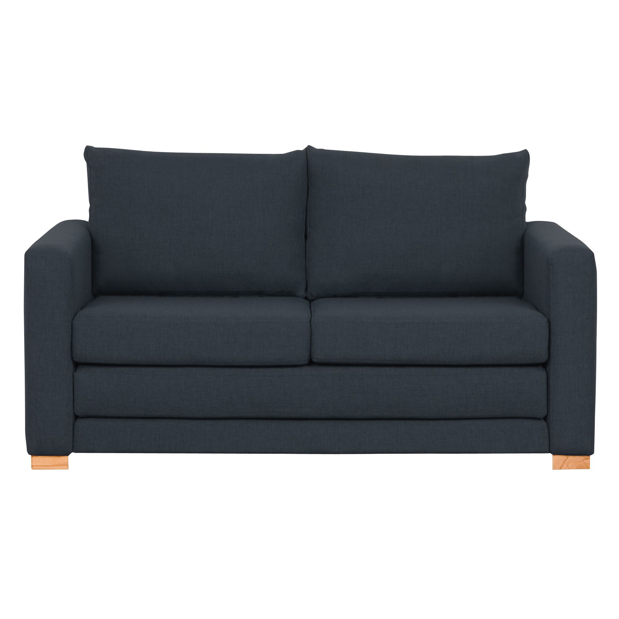 John Lewis Maisie Small Sofa Bed, Steel / Light Leg, width 142cm