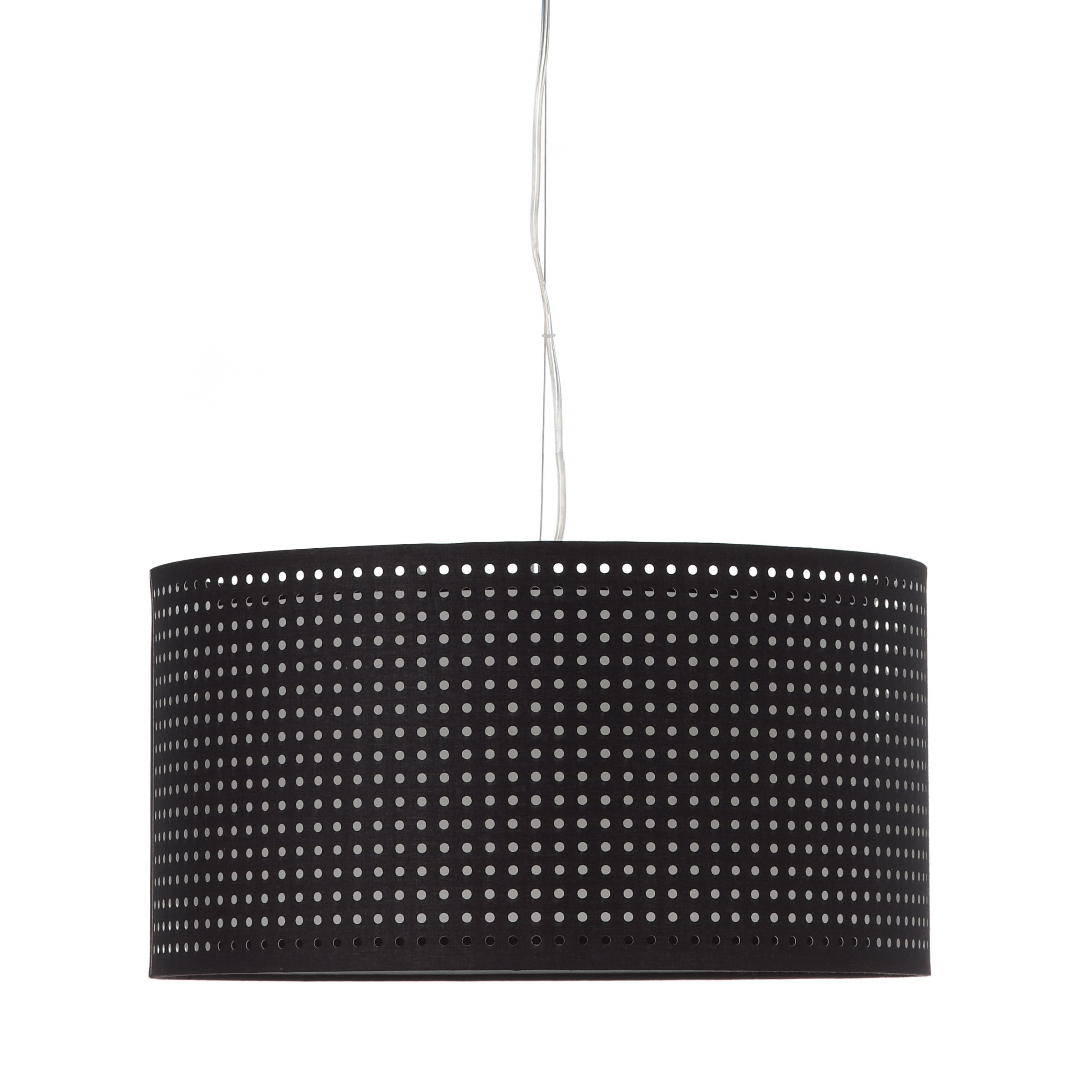 John Lewis Monica Ceiling Light, Black